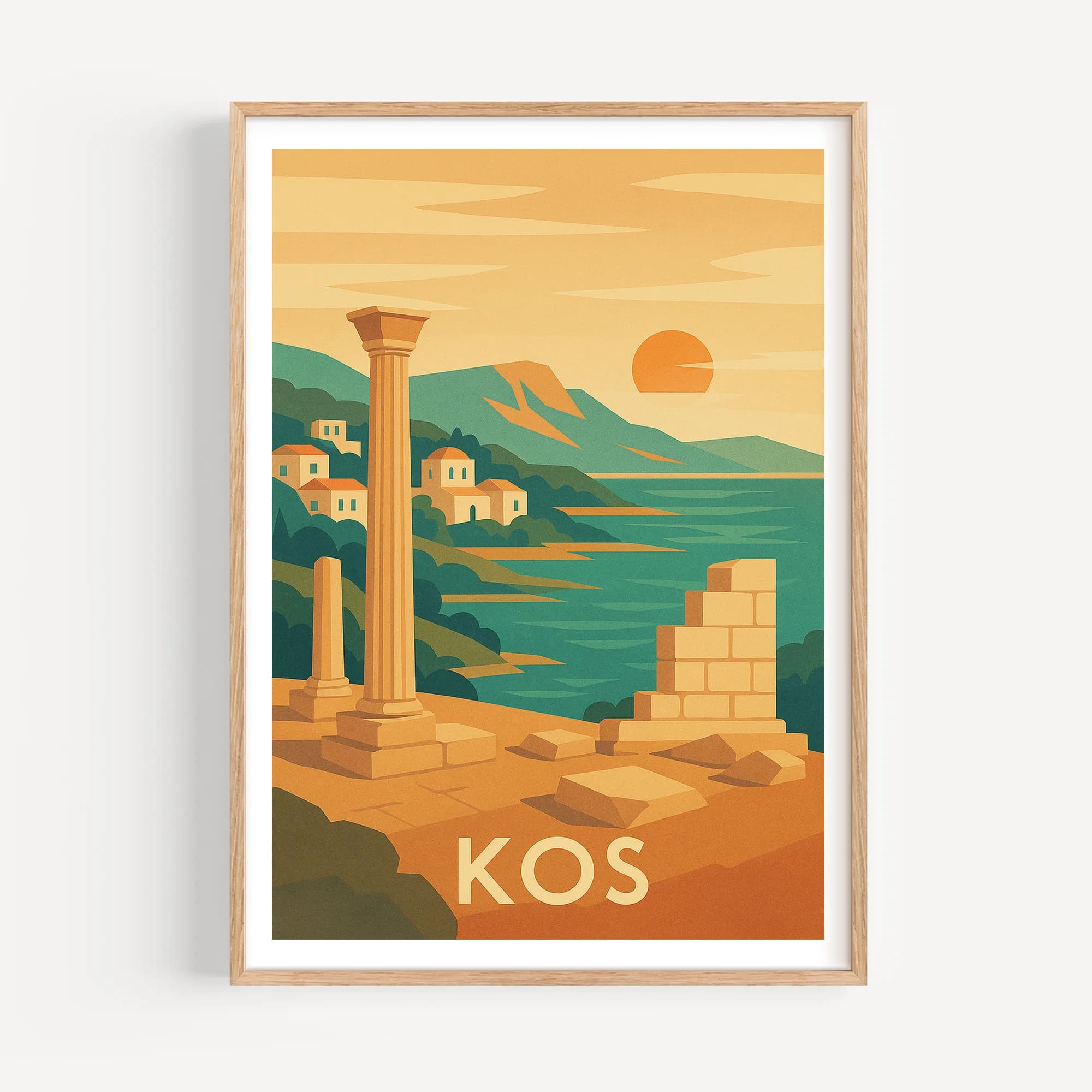 Kos graphic print