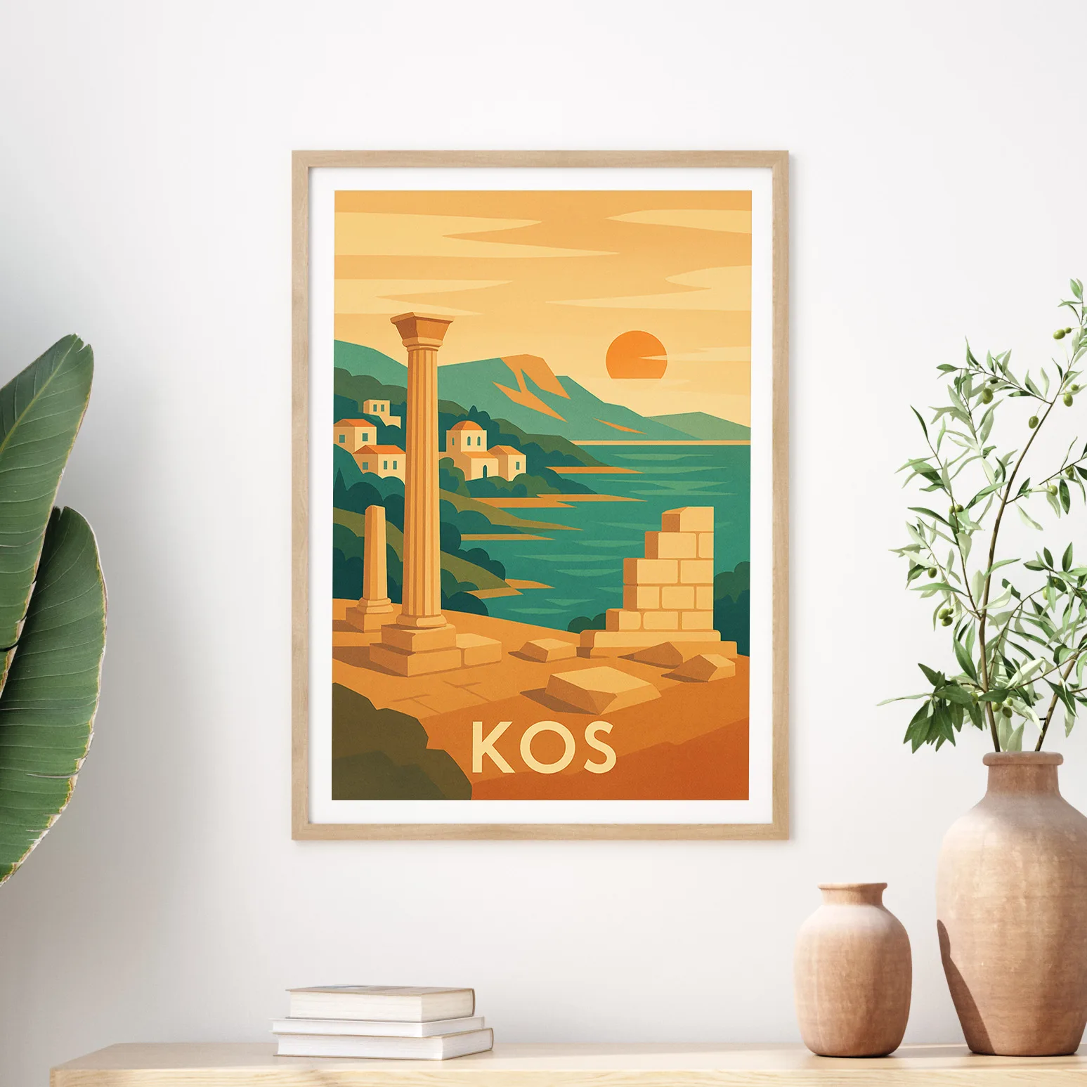 Kos graphic print