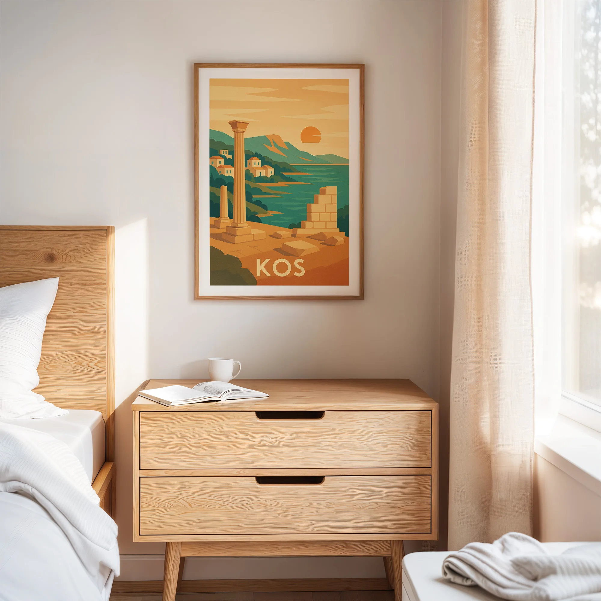 Kos graphic print