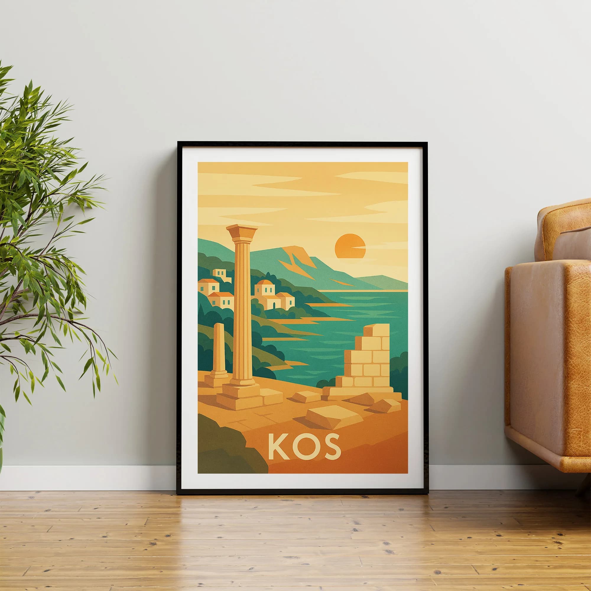 Kos graphic print