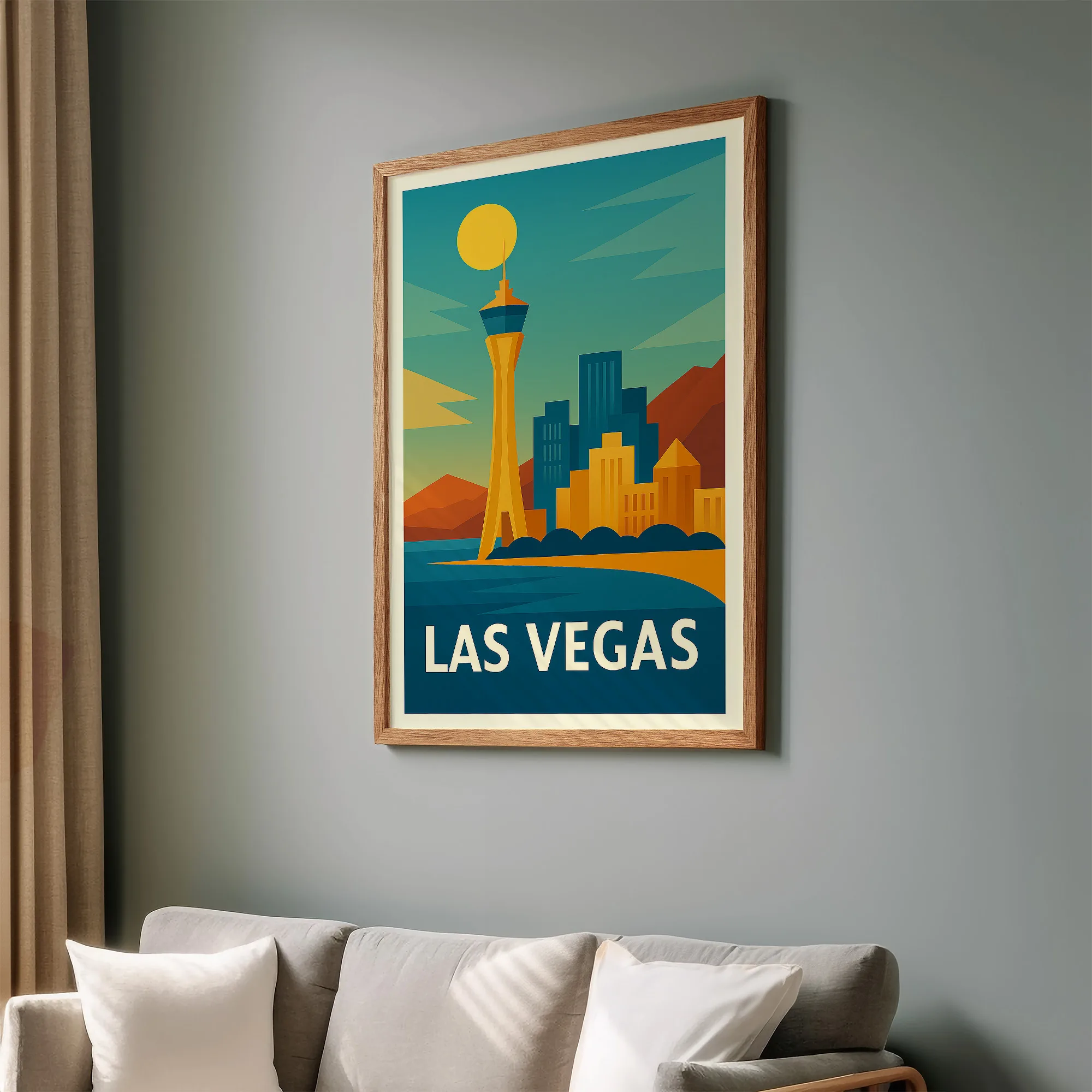 Las Vegas graphic print