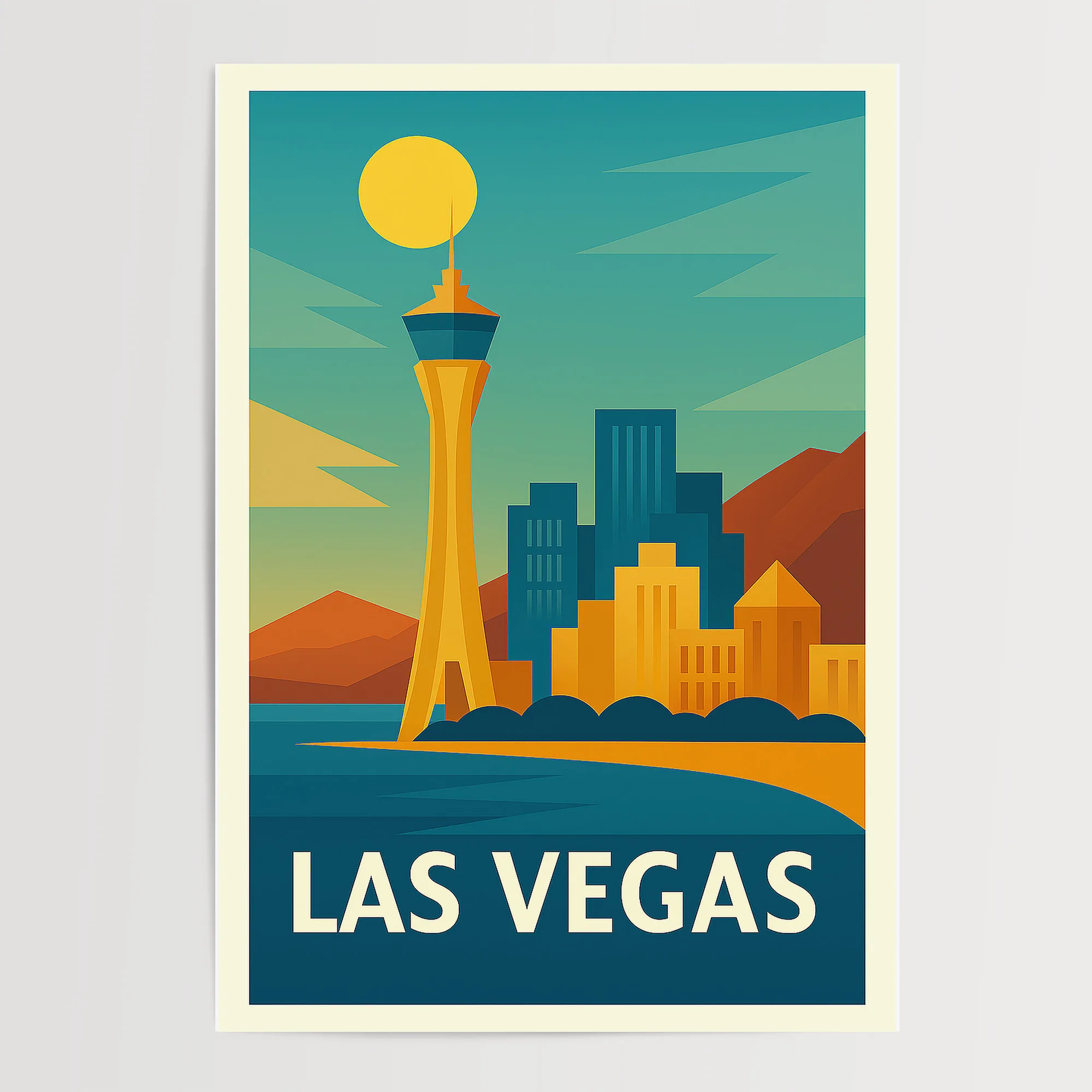 Las Vegas graphic print