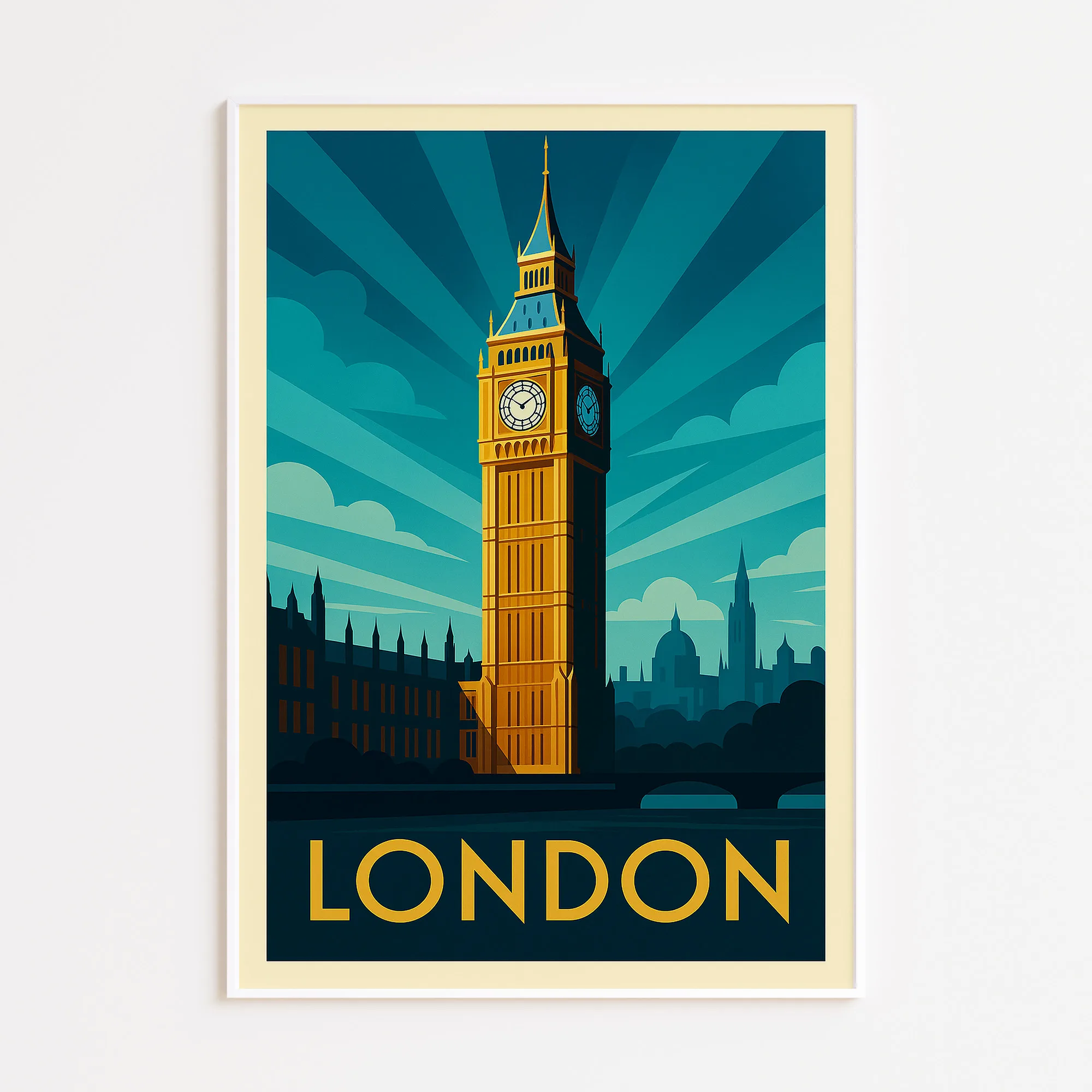 London graphic print