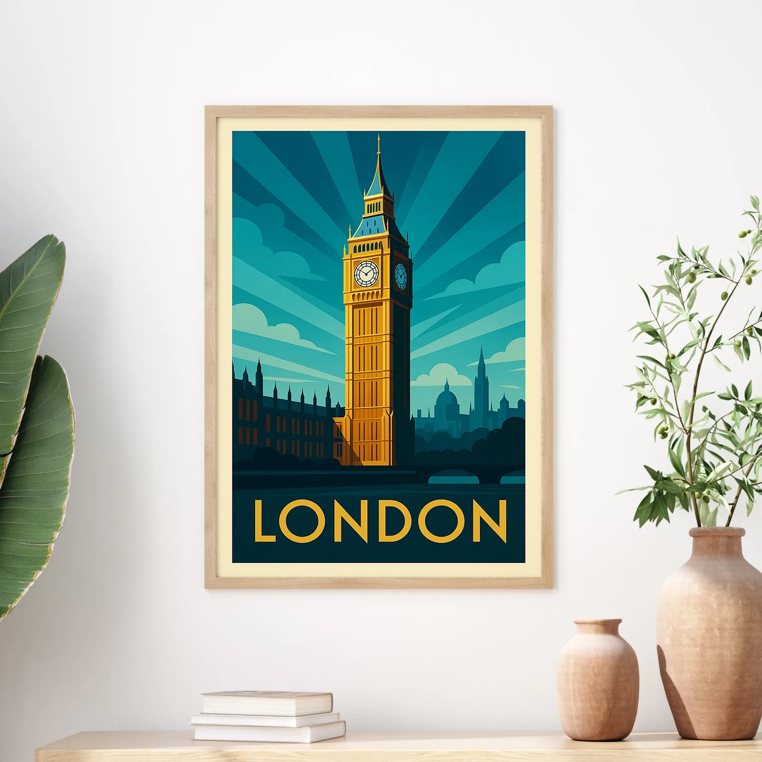London graphic print