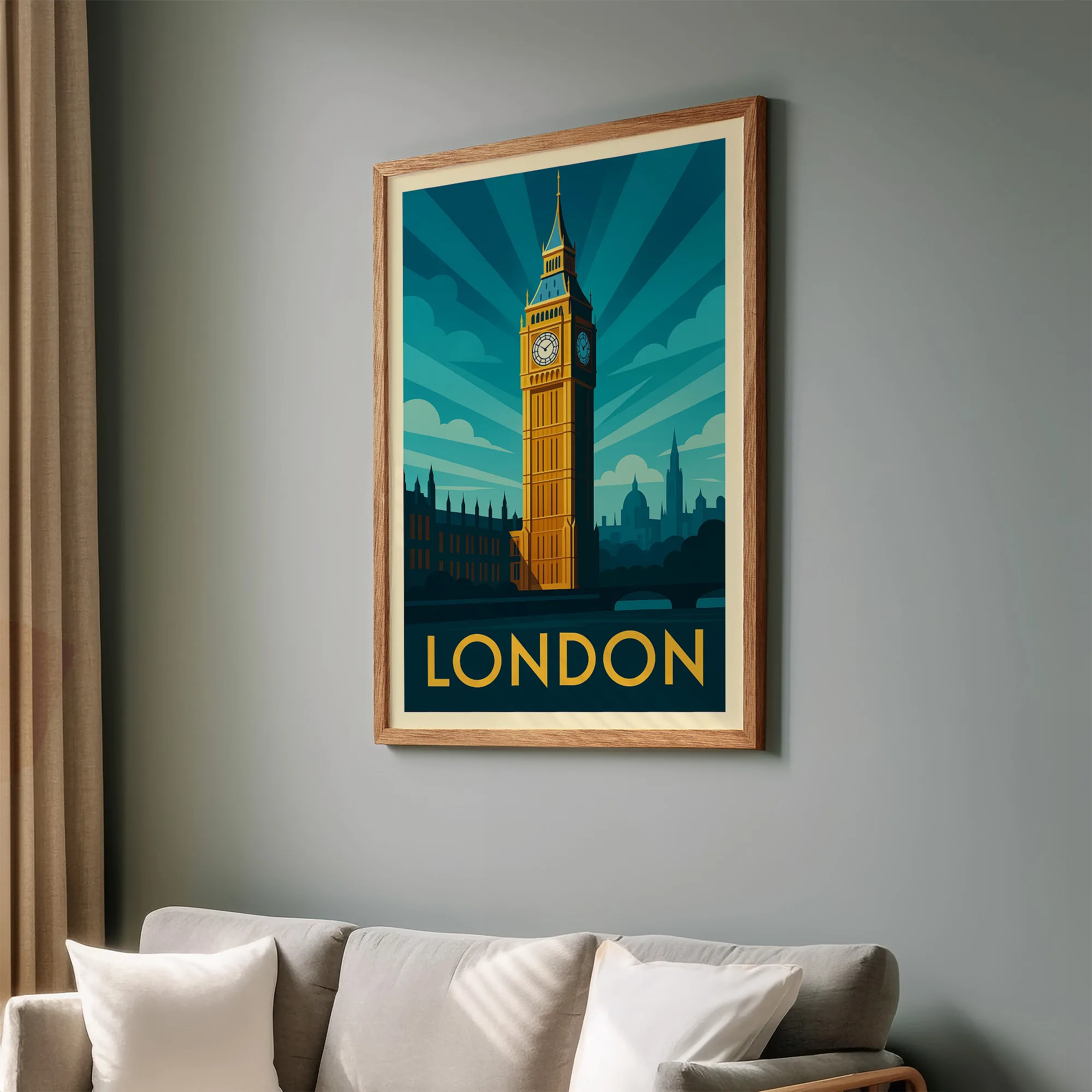 London graphic print