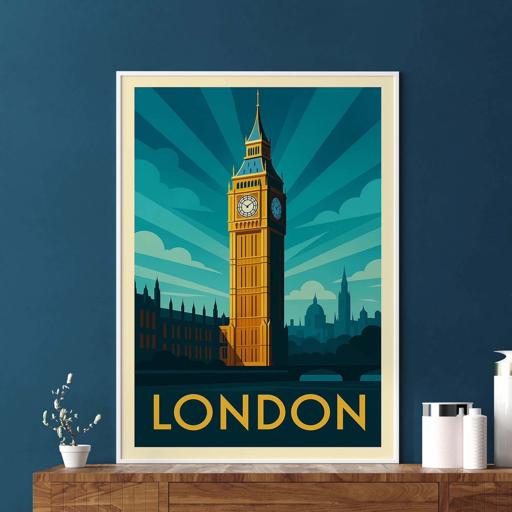 London graphic print