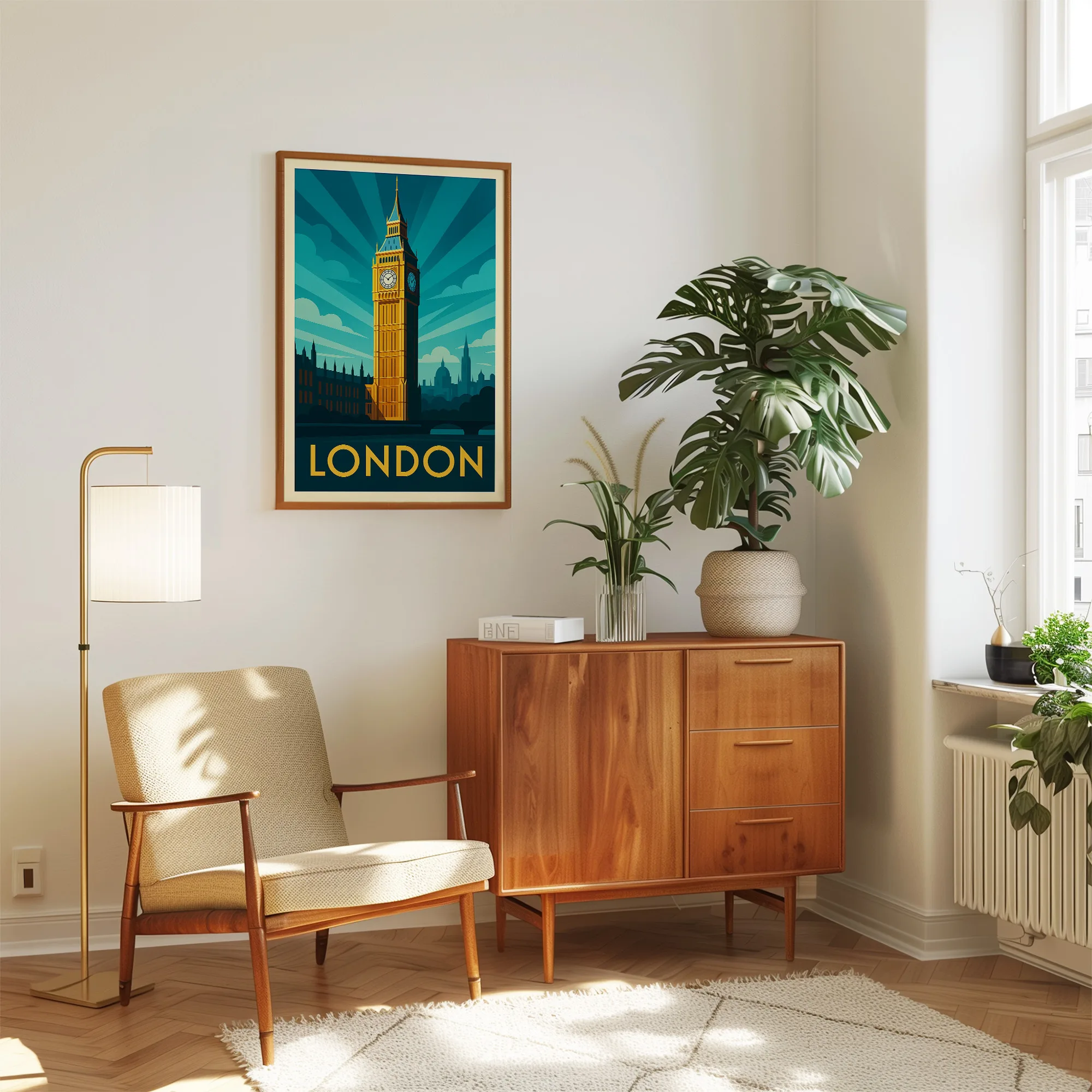 London graphic print