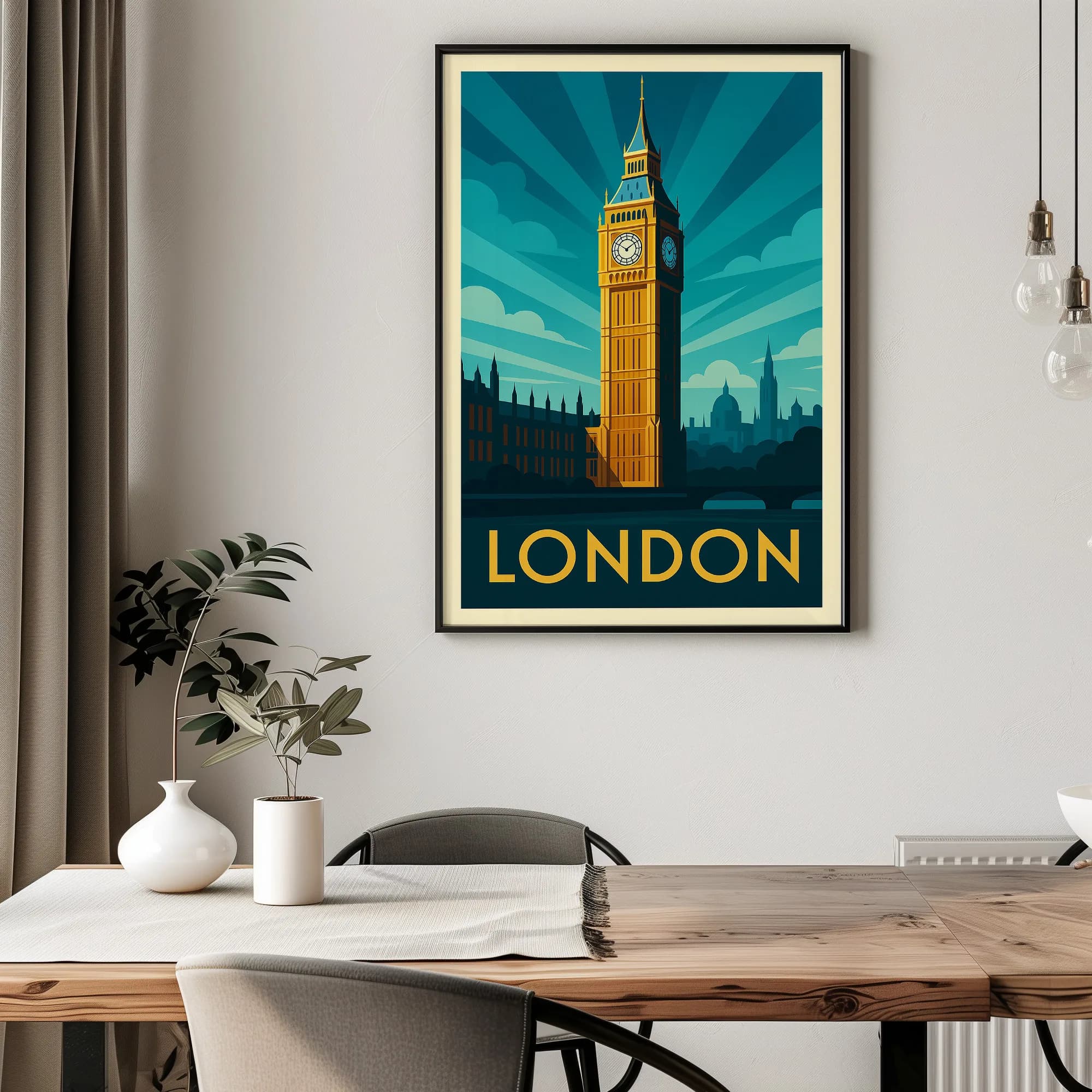 London graphic print