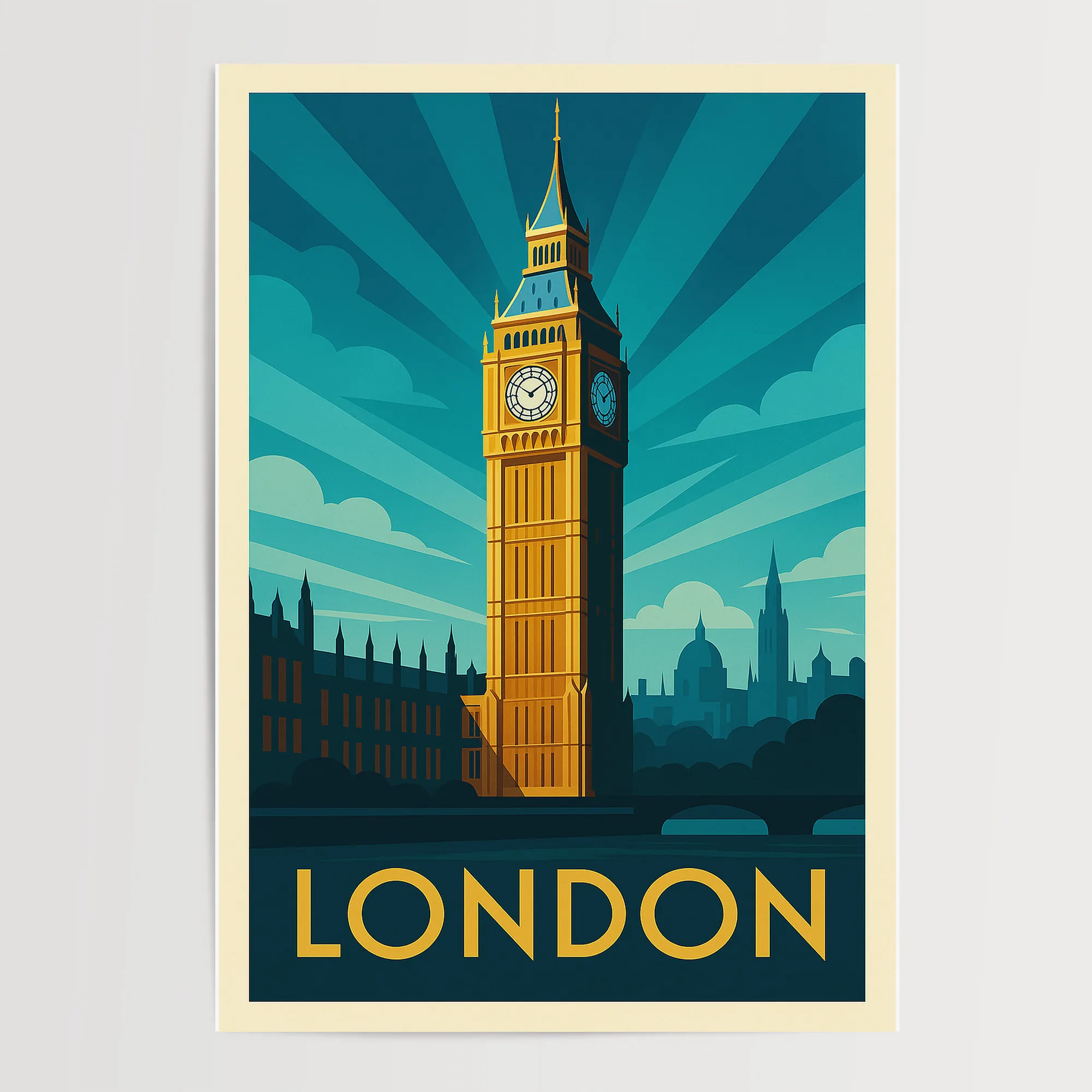 London graphic print