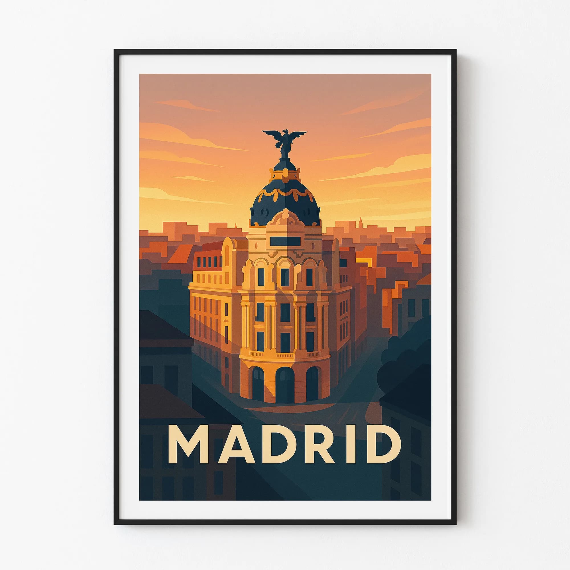 Madrid graphic print