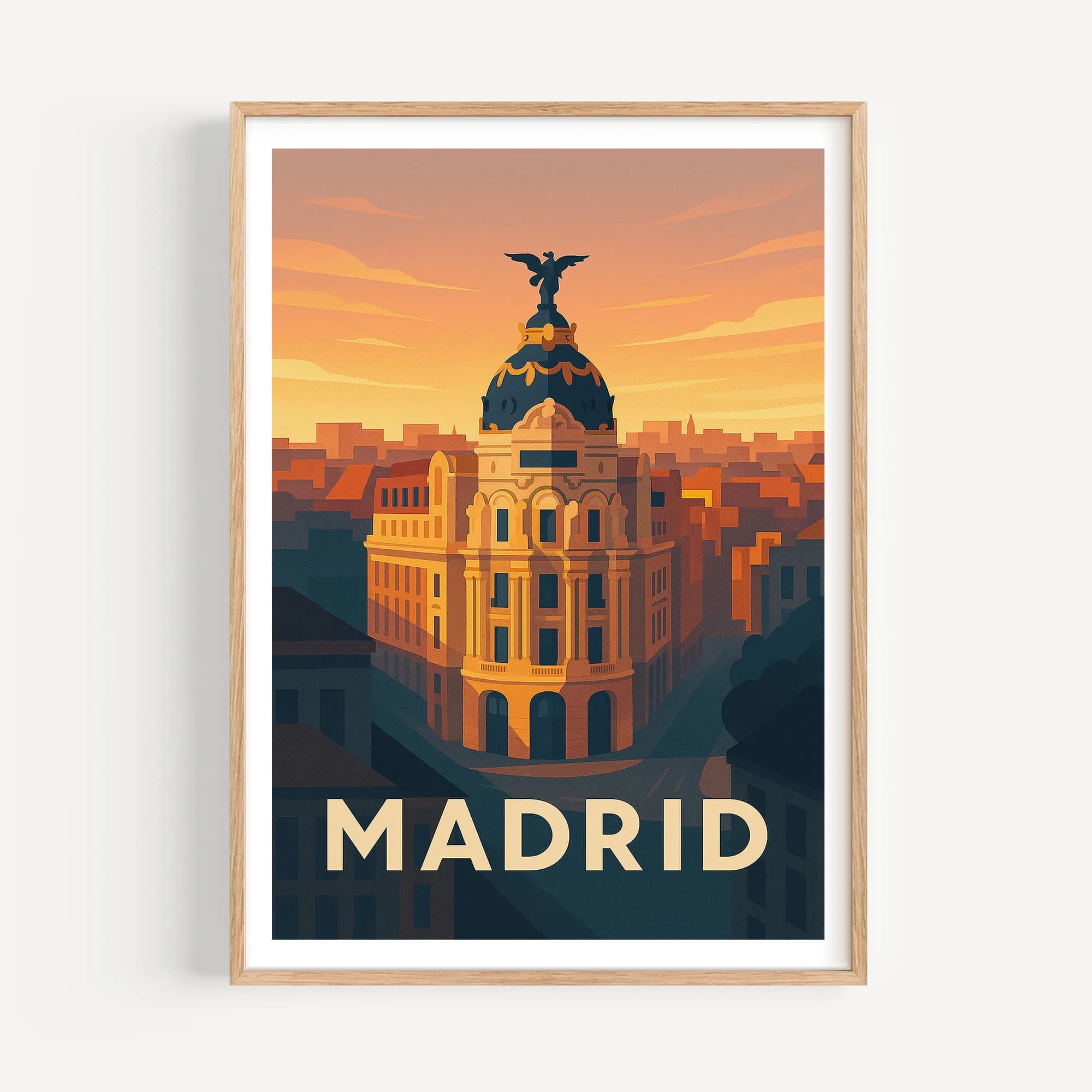 Madrid graphic print
