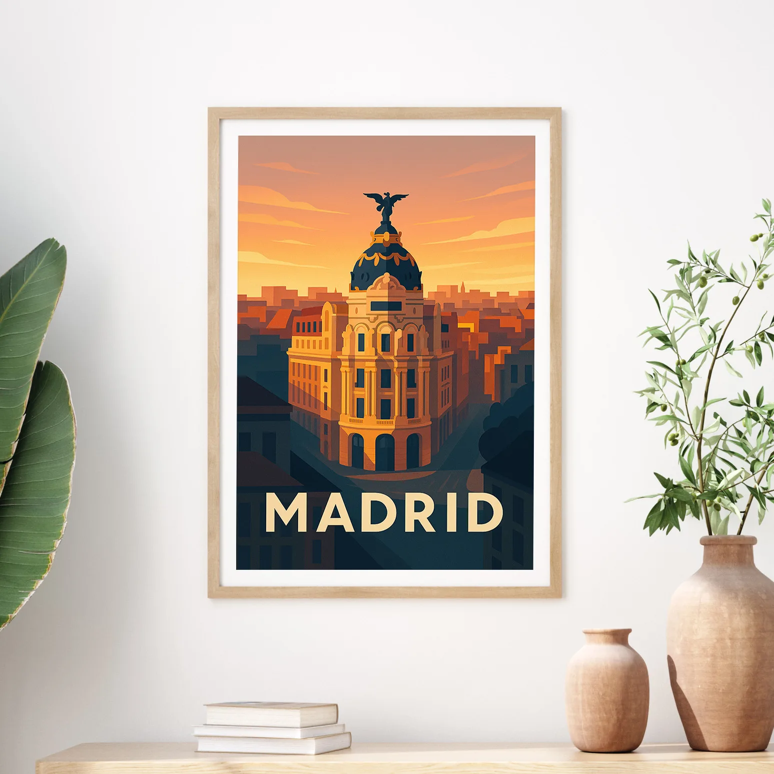 Madrid graphic print