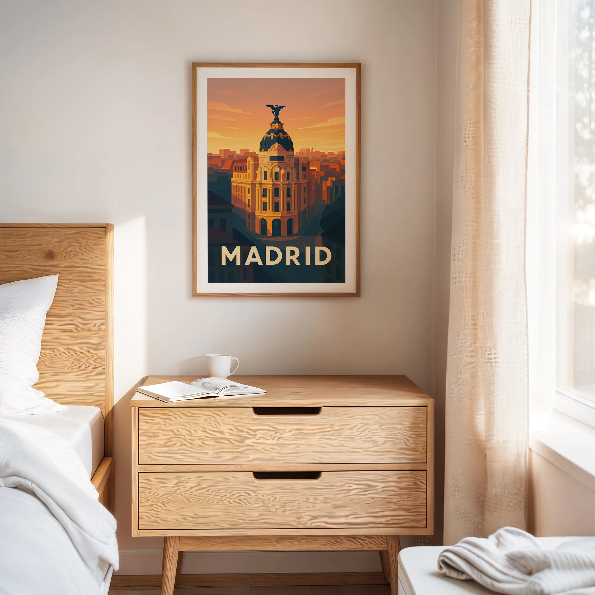 Madrid graphic print