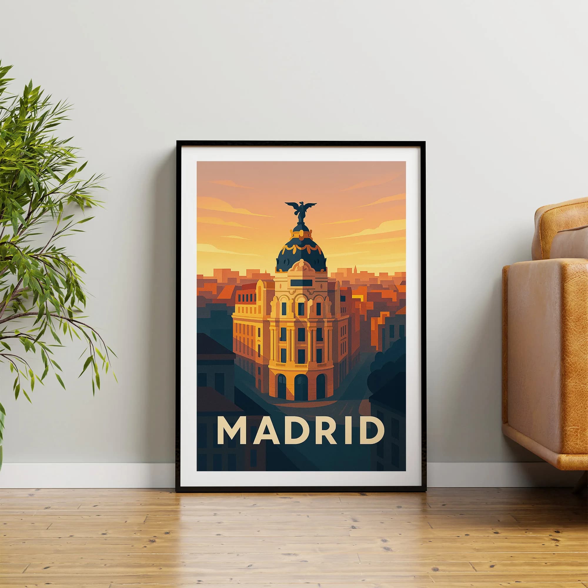 Madrid graphic print