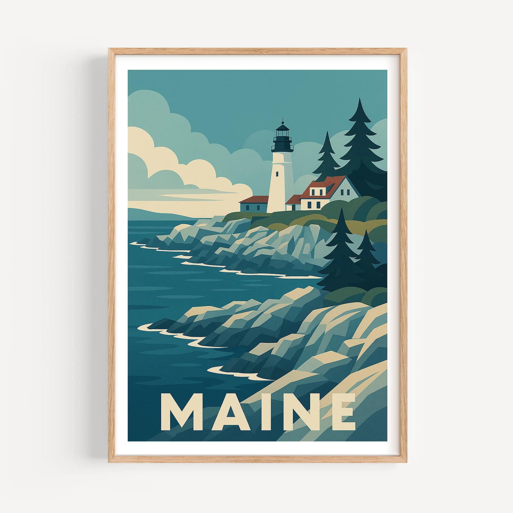 Maine graphic print