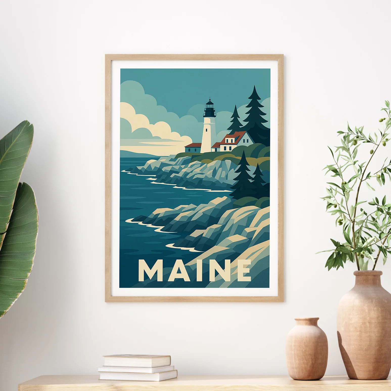 Maine graphic print