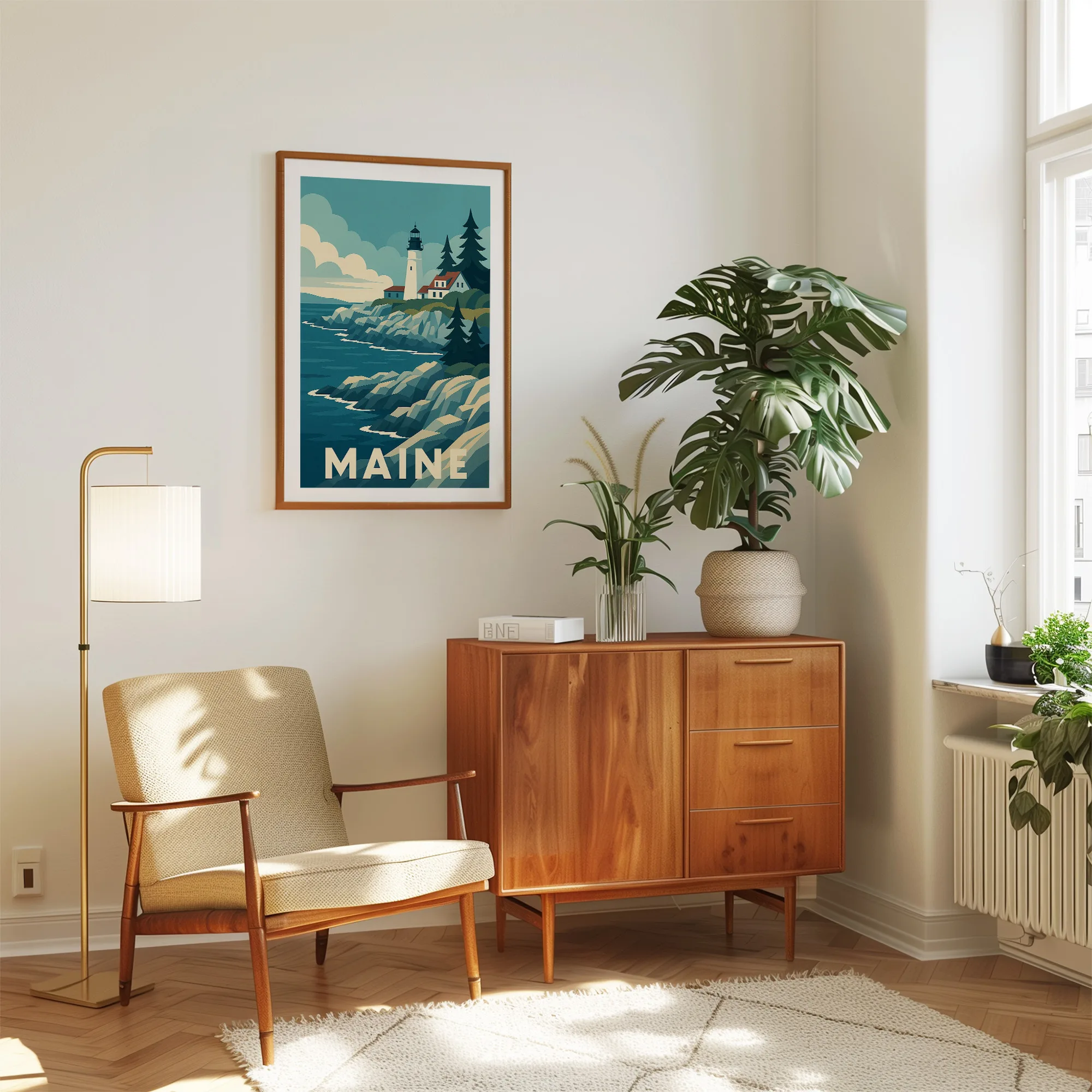 Maine graphic print