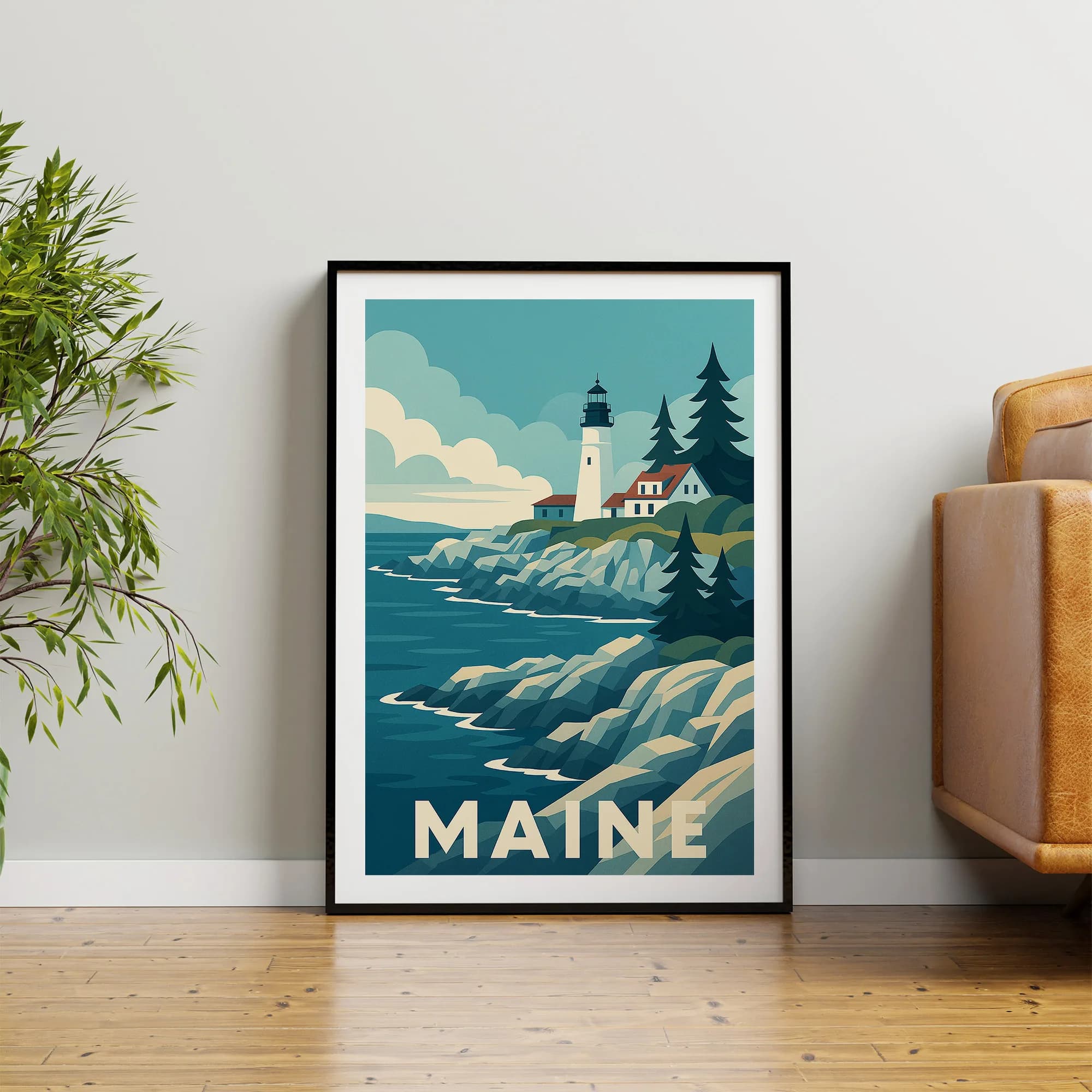Maine graphic print