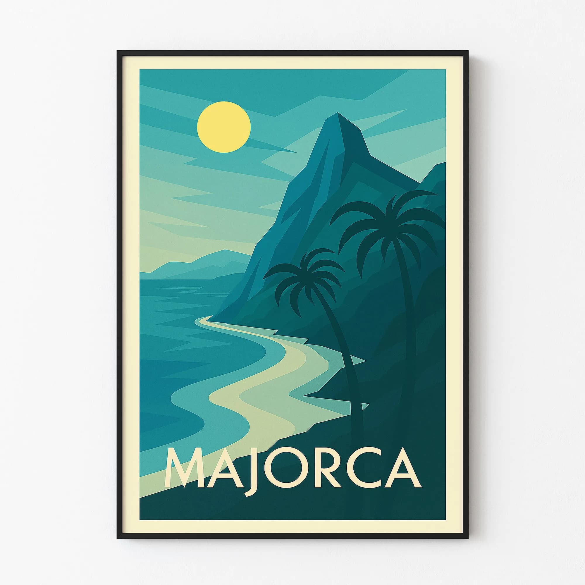 Majorca graphic print