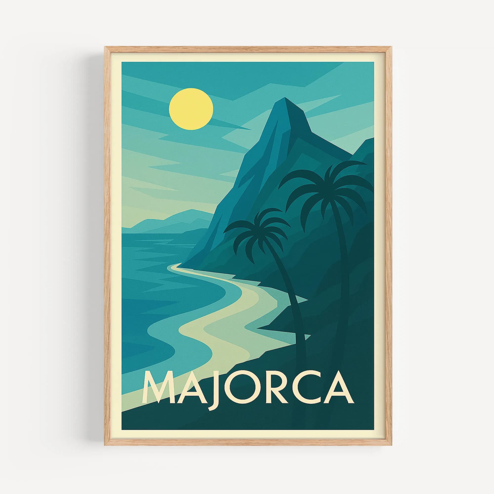 Majorca graphic print