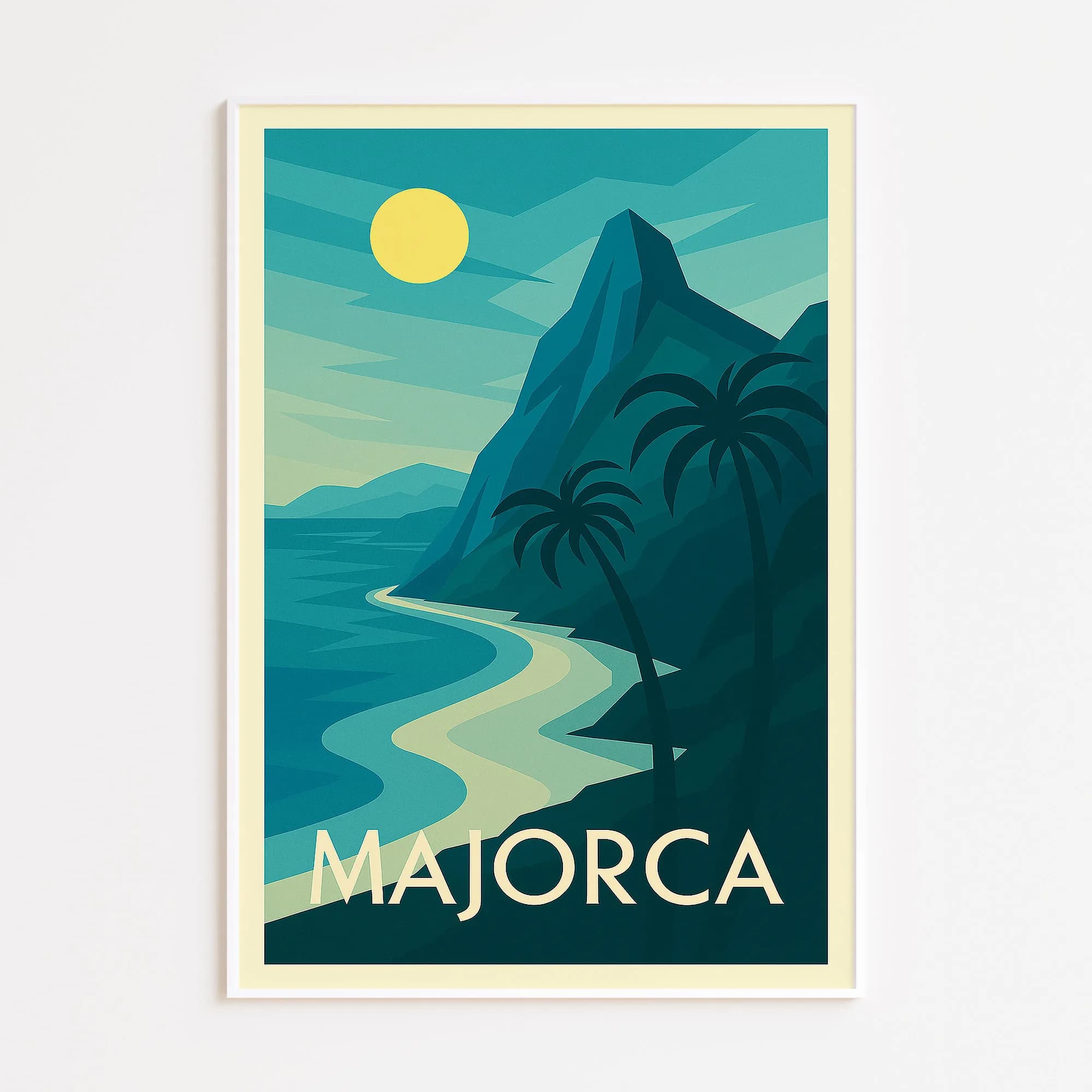 Majorca graphic print