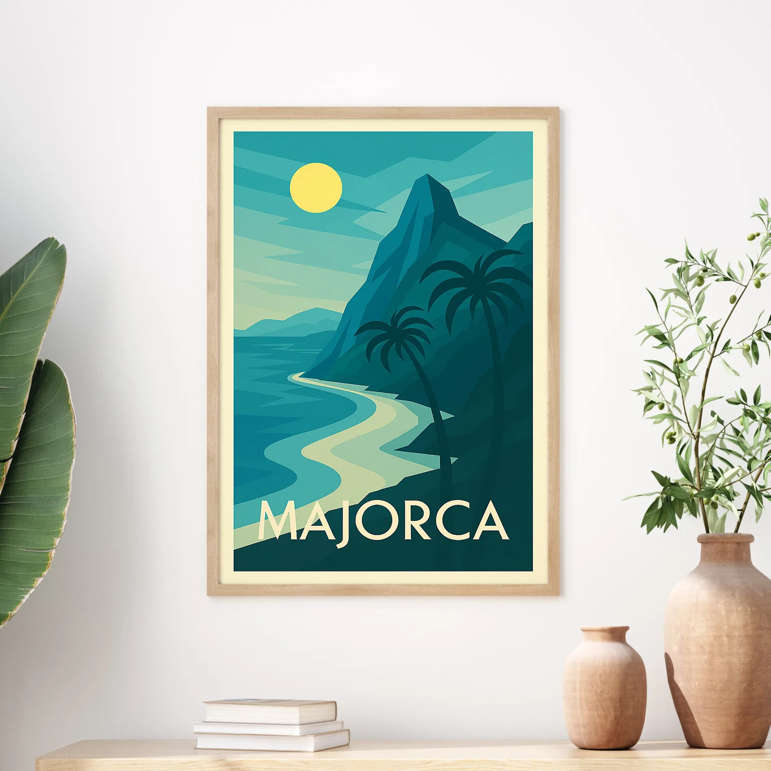 Majorca graphic print
