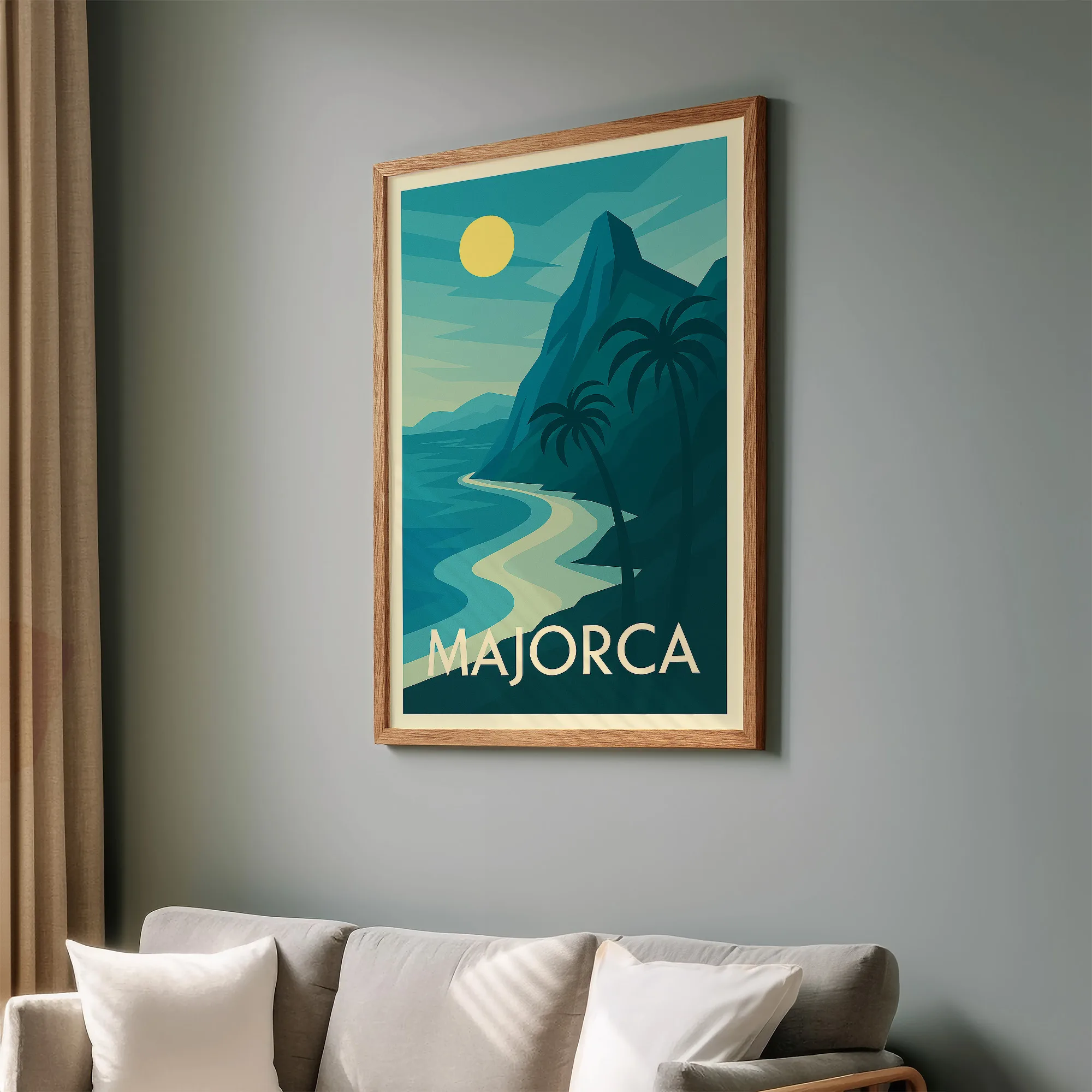 Majorca graphic print