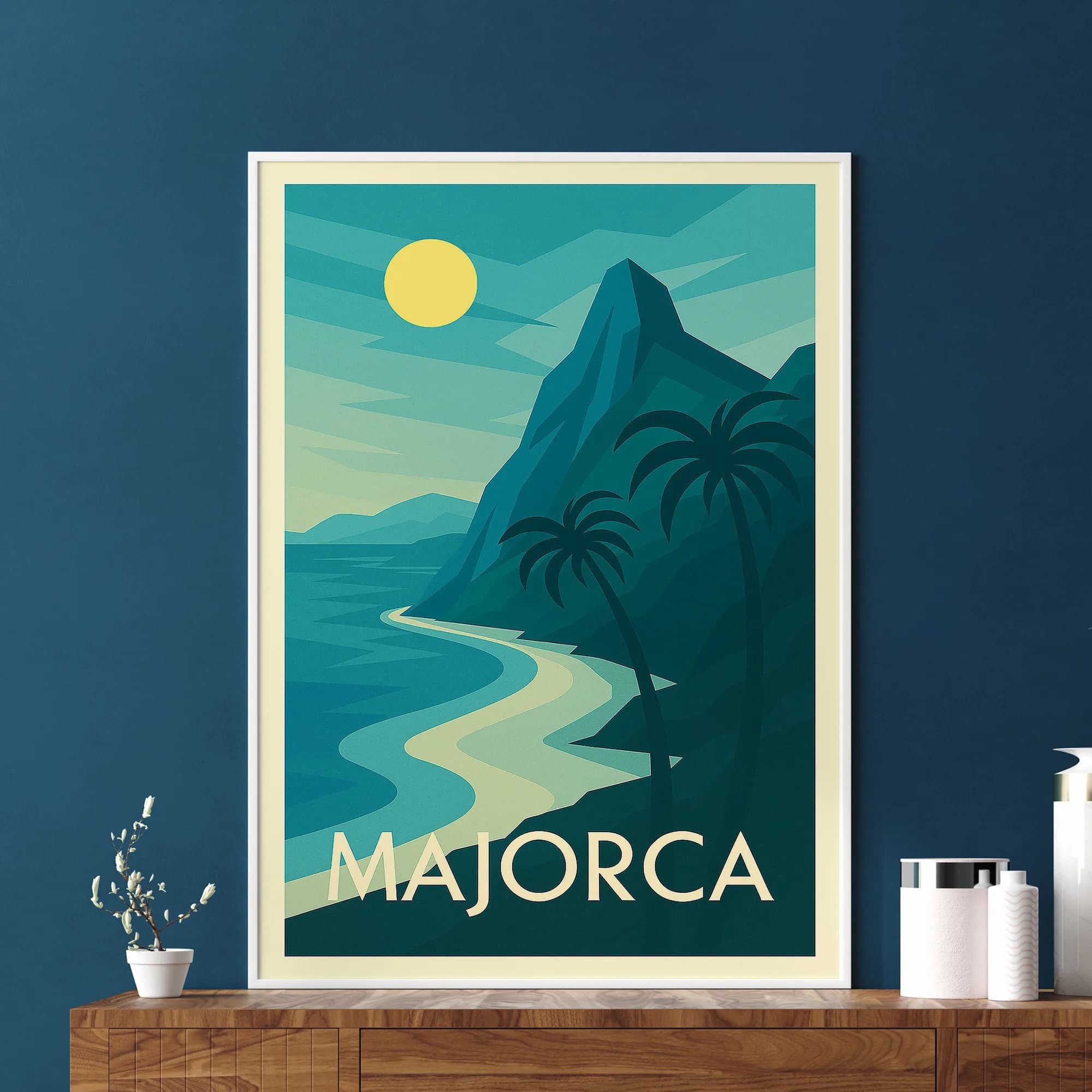 Majorca graphic print