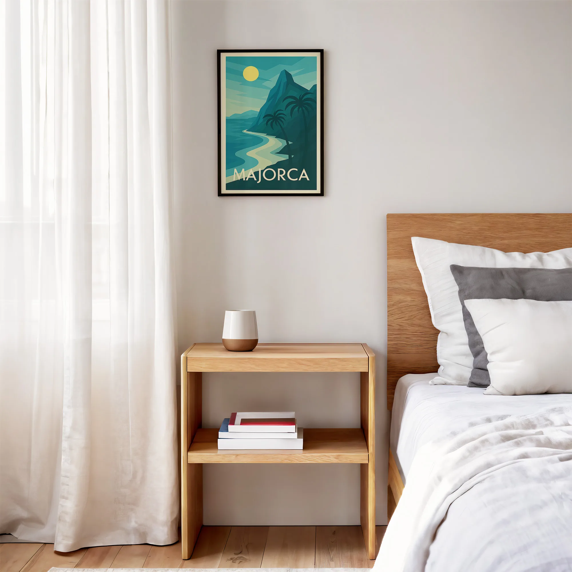 Majorca graphic print