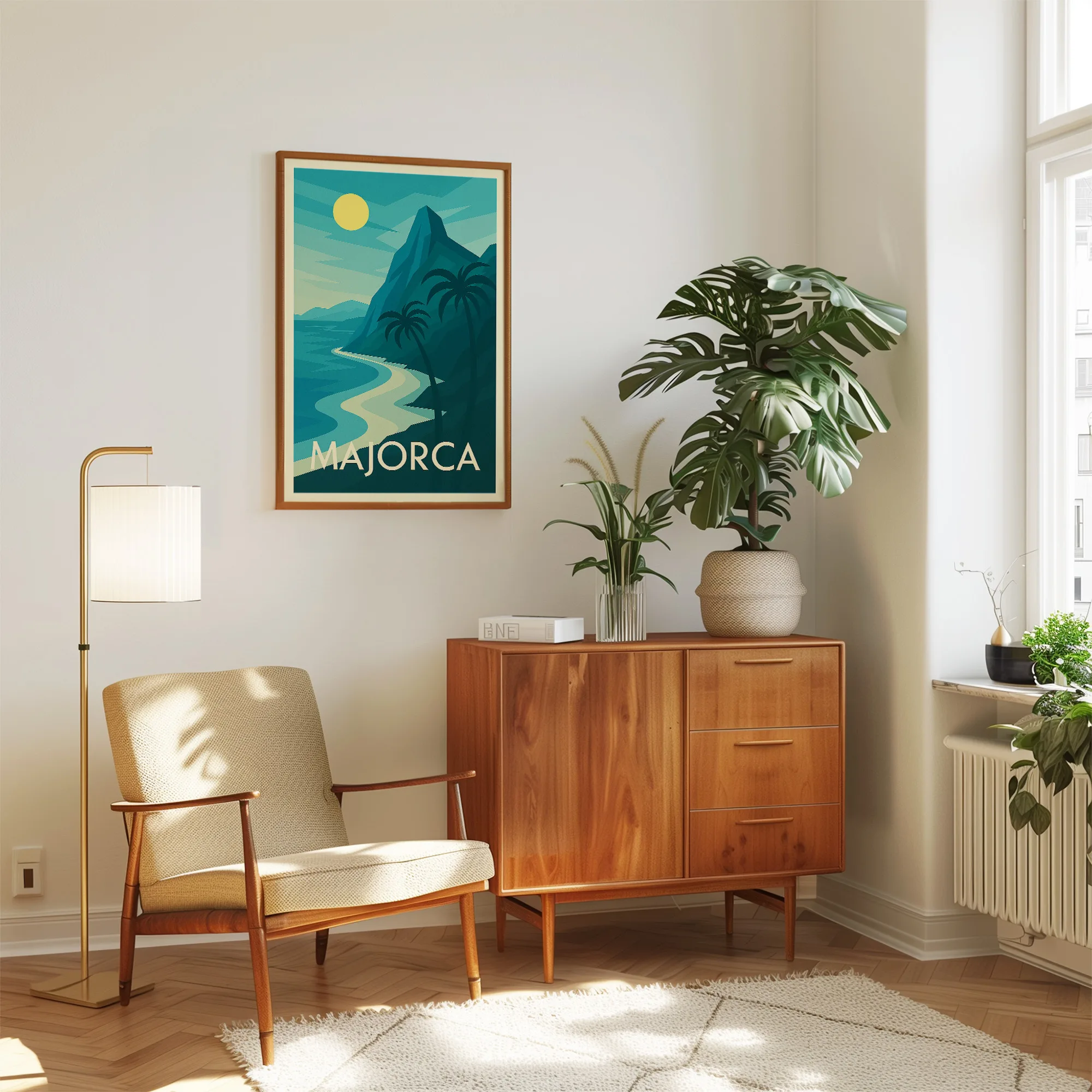 Majorca graphic print