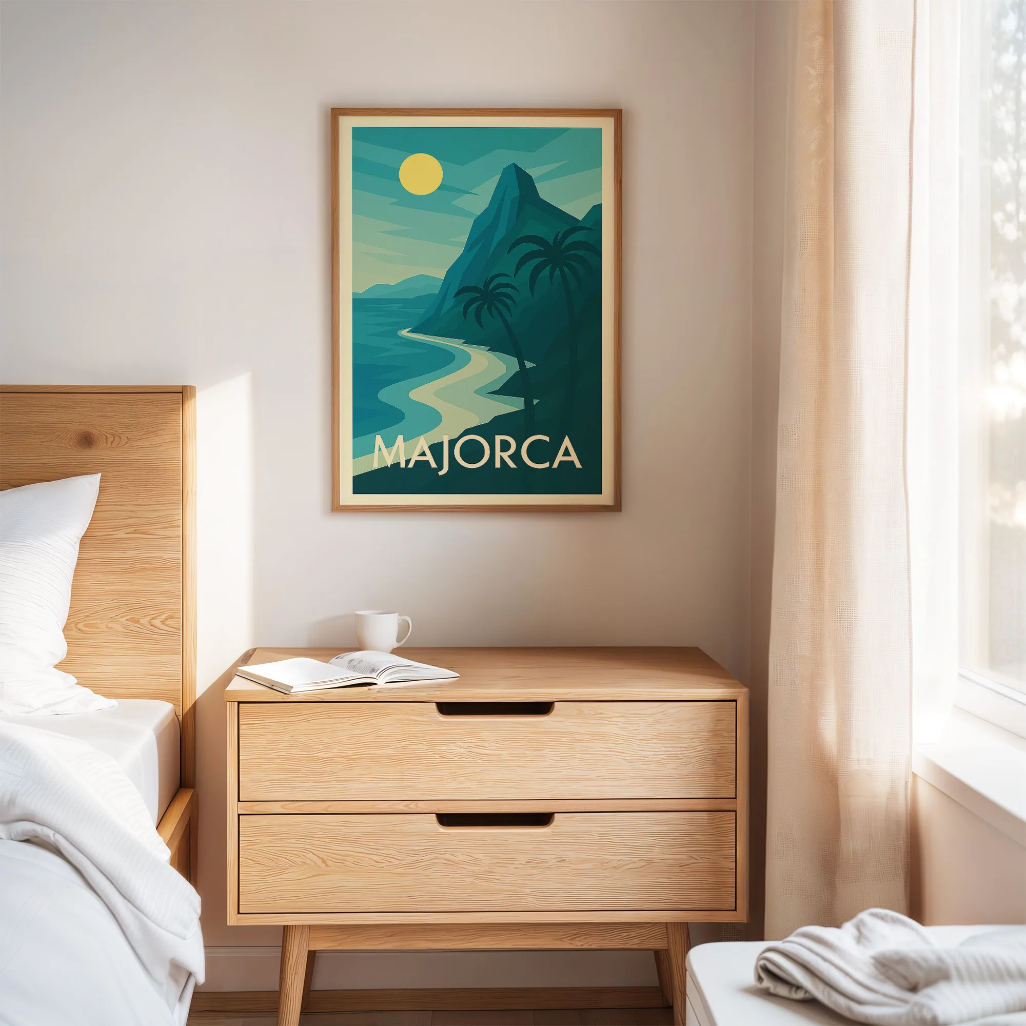 Majorca graphic print
