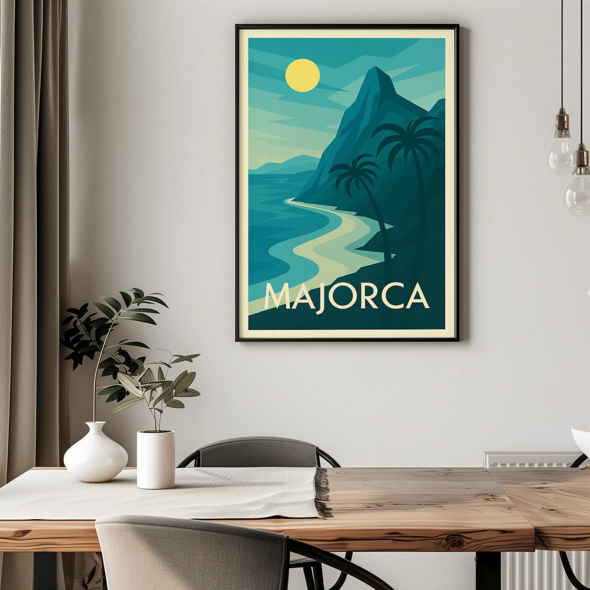 Majorca graphic print