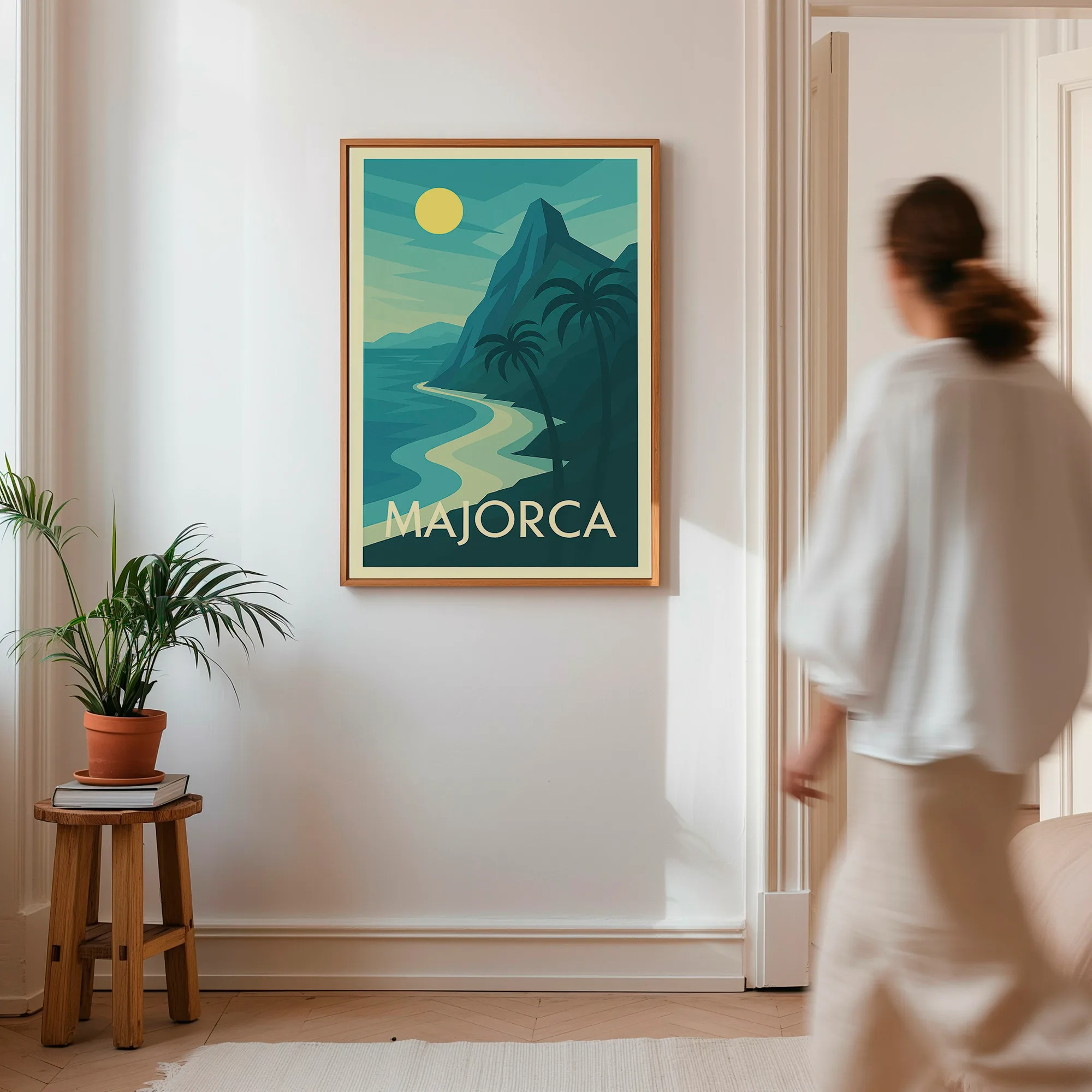 Majorca graphic print