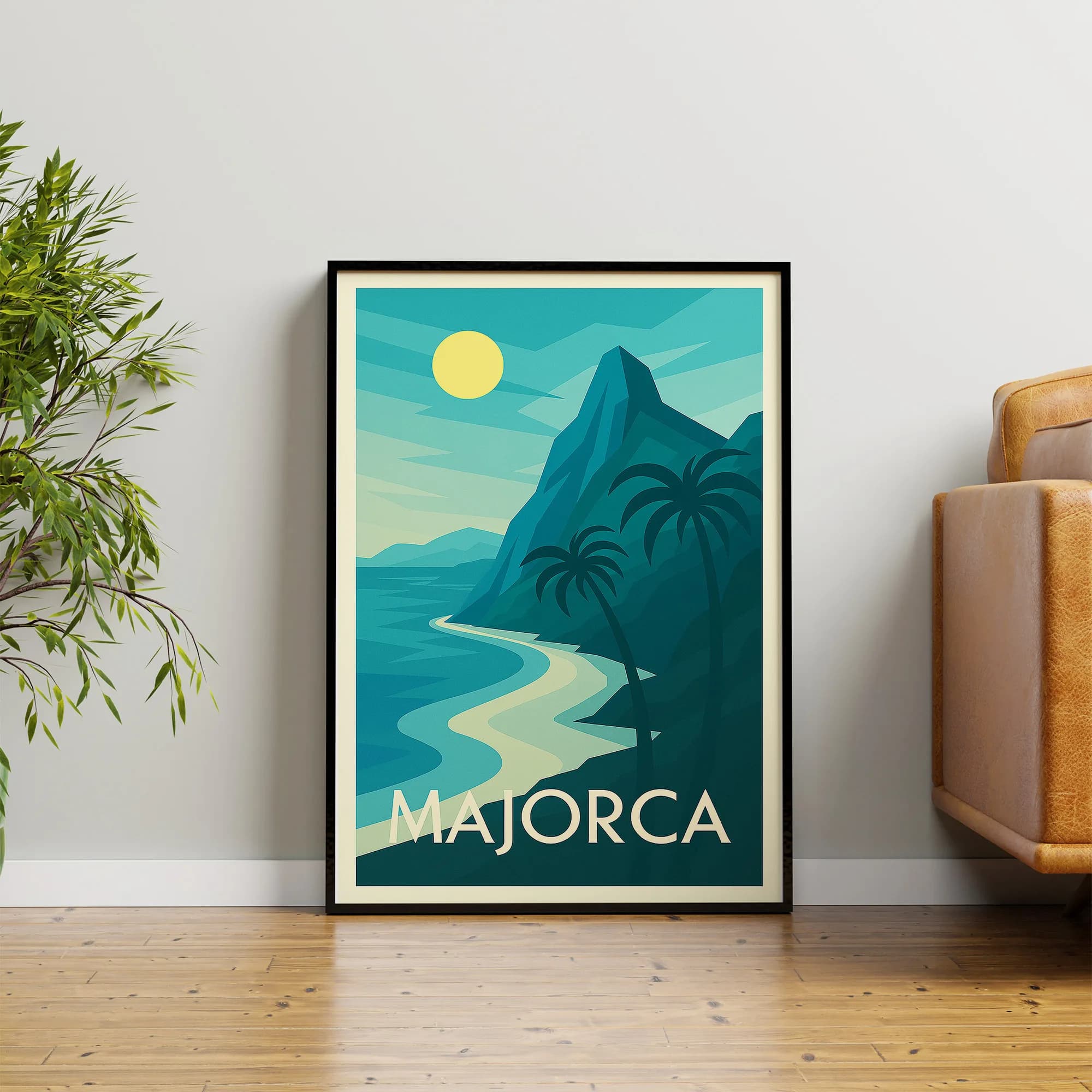 Majorca graphic print
