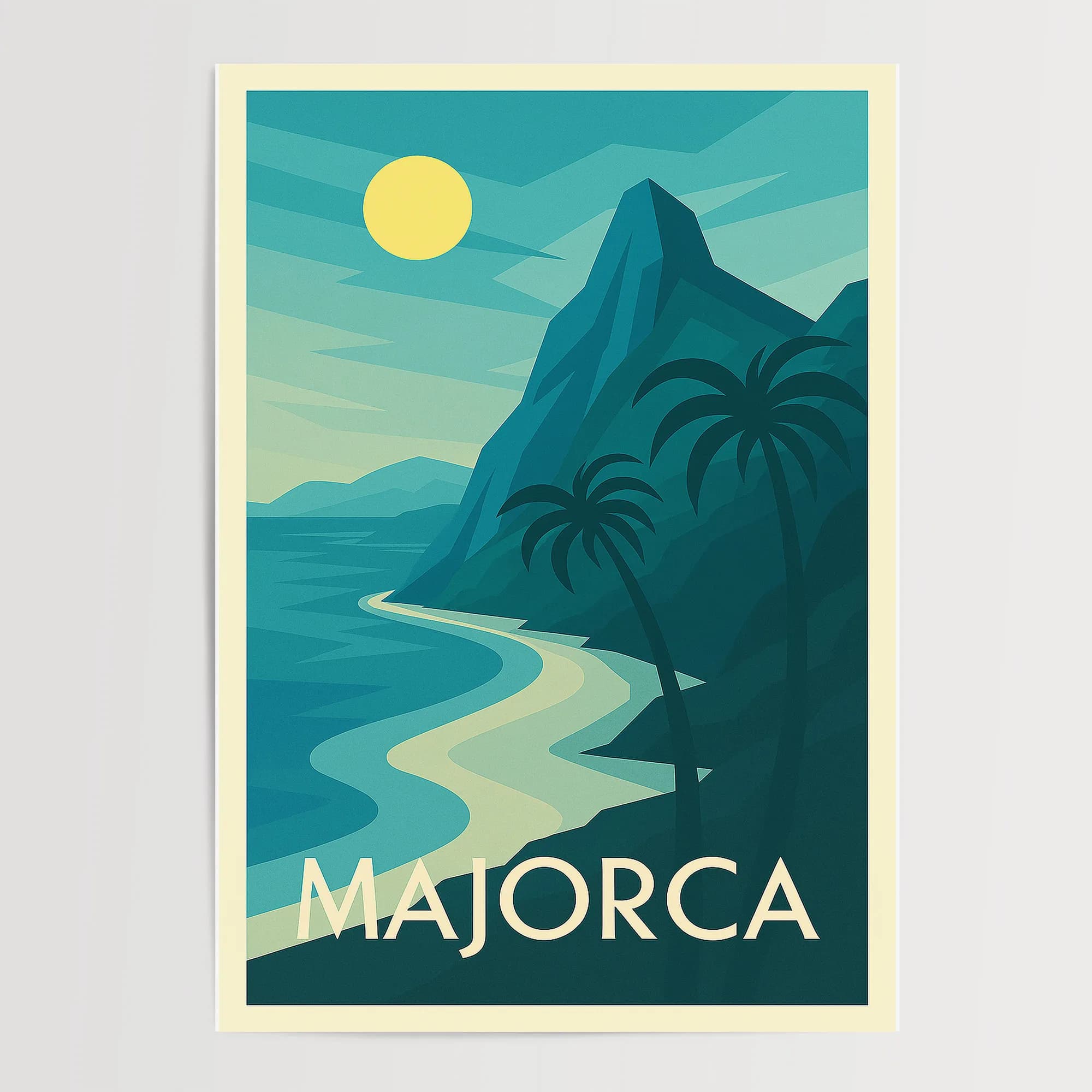 Majorca graphic print