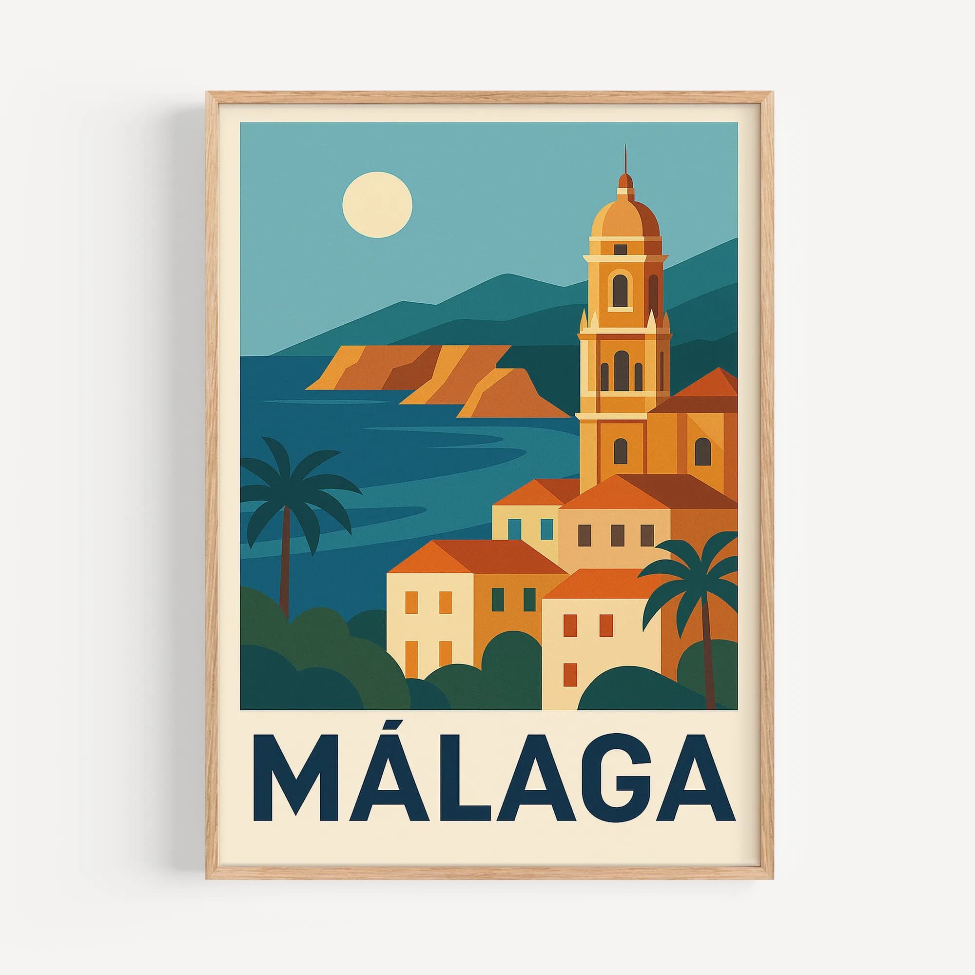 Malaga graphic print
