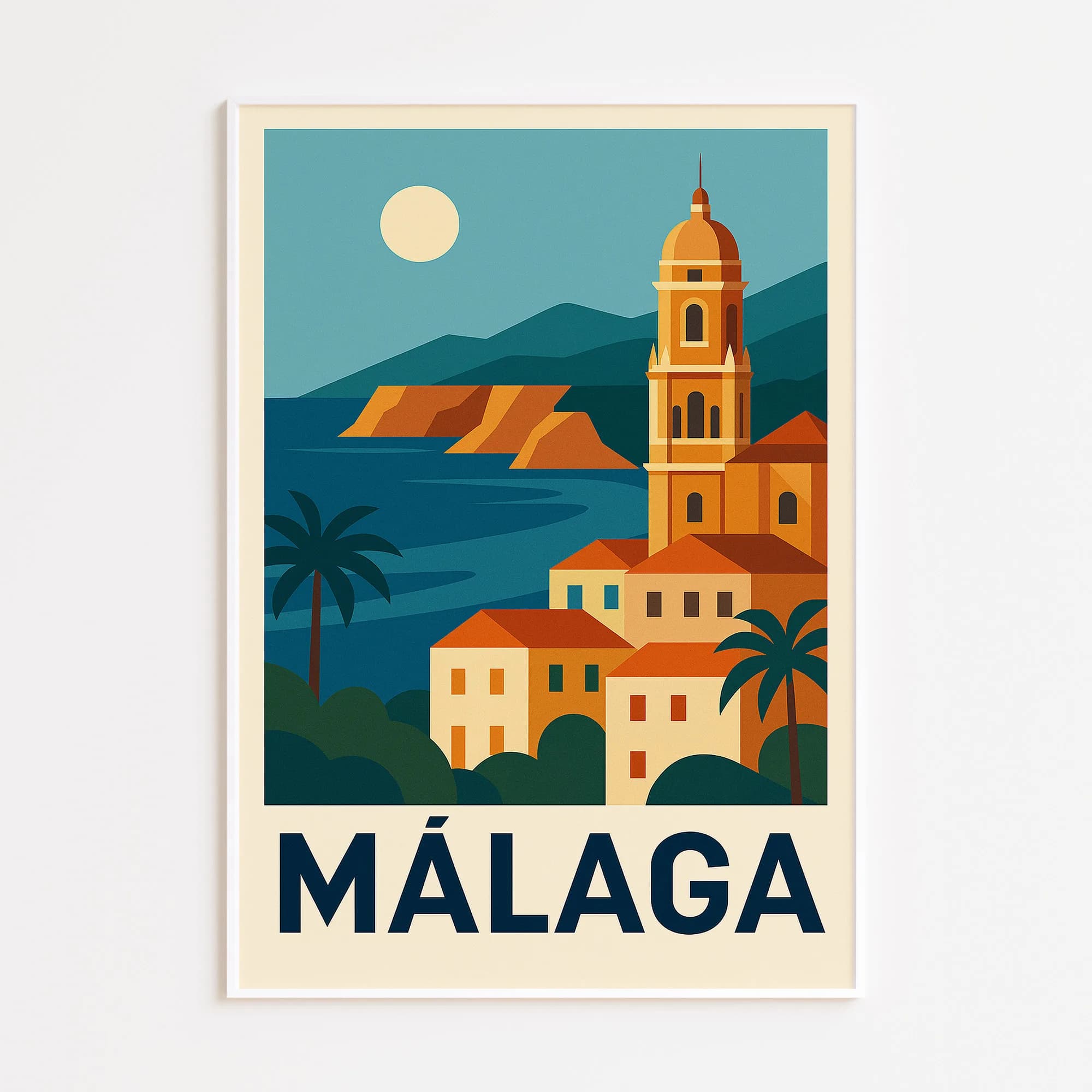 Malaga graphic print