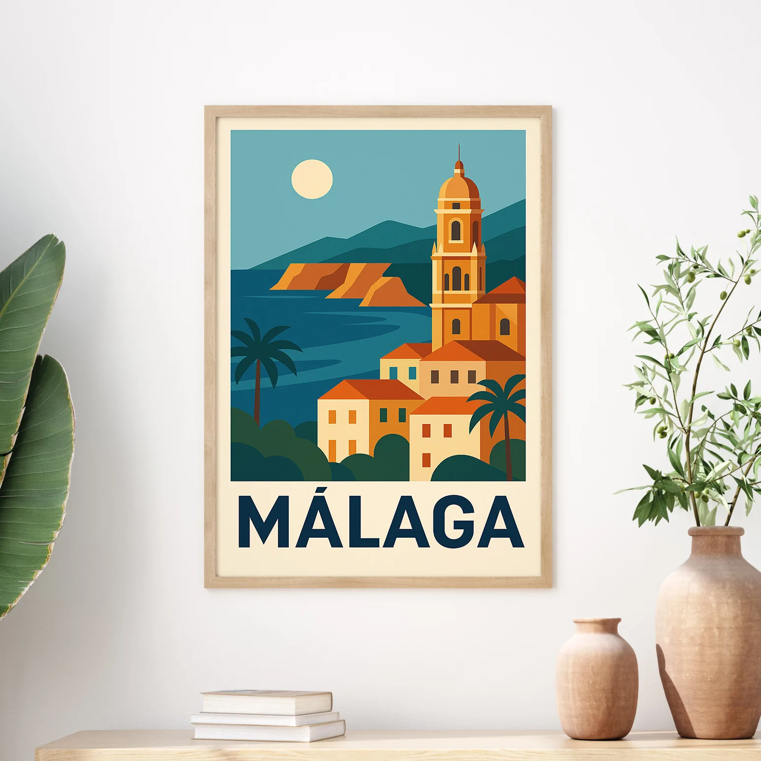 Malaga graphic print