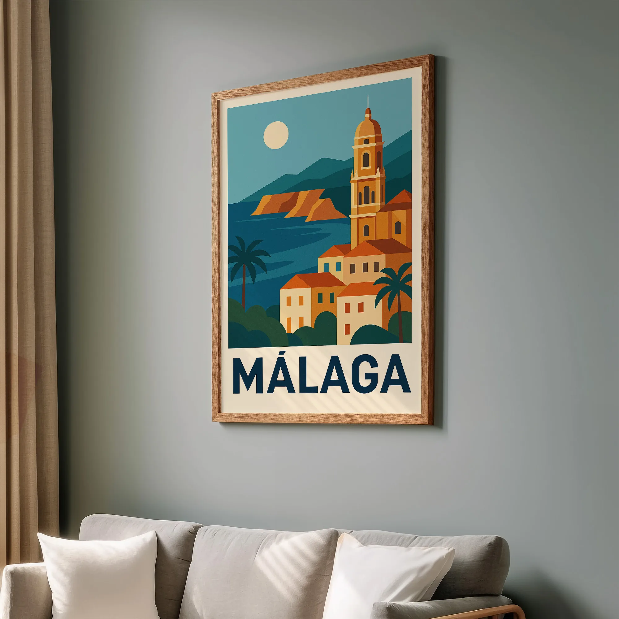 Malaga graphic print