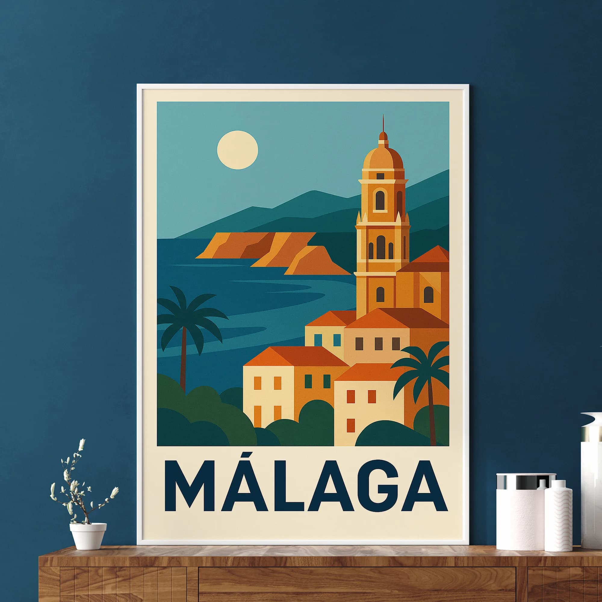 Malaga graphic print