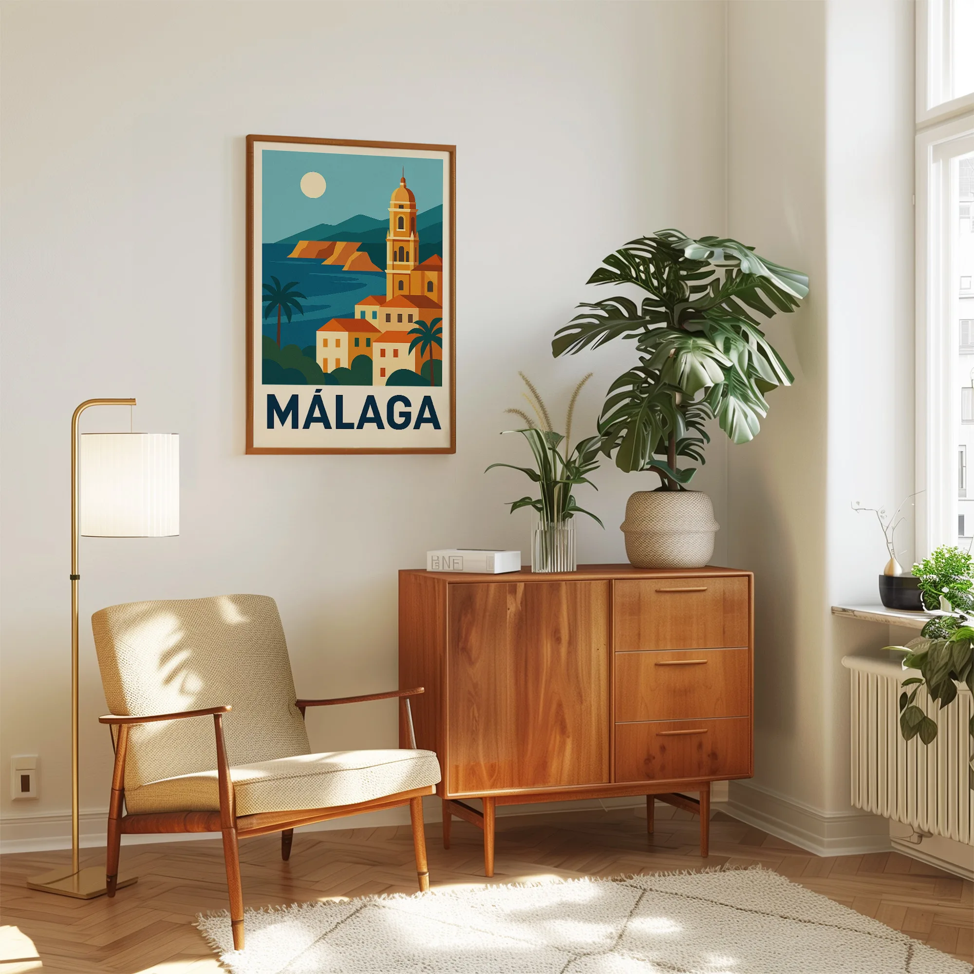Malaga graphic print