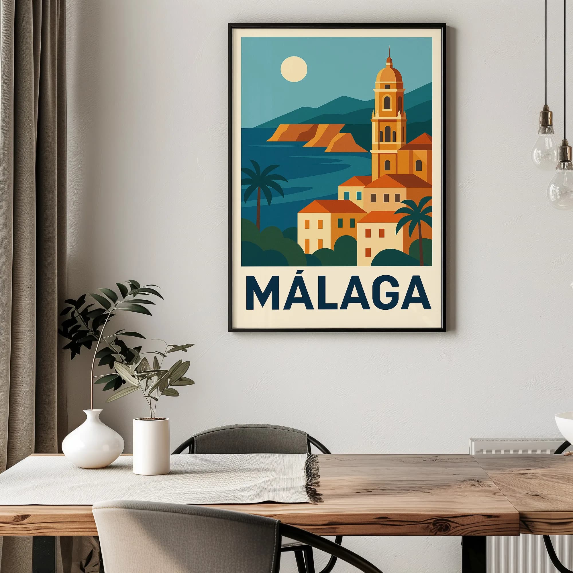 Malaga graphic print