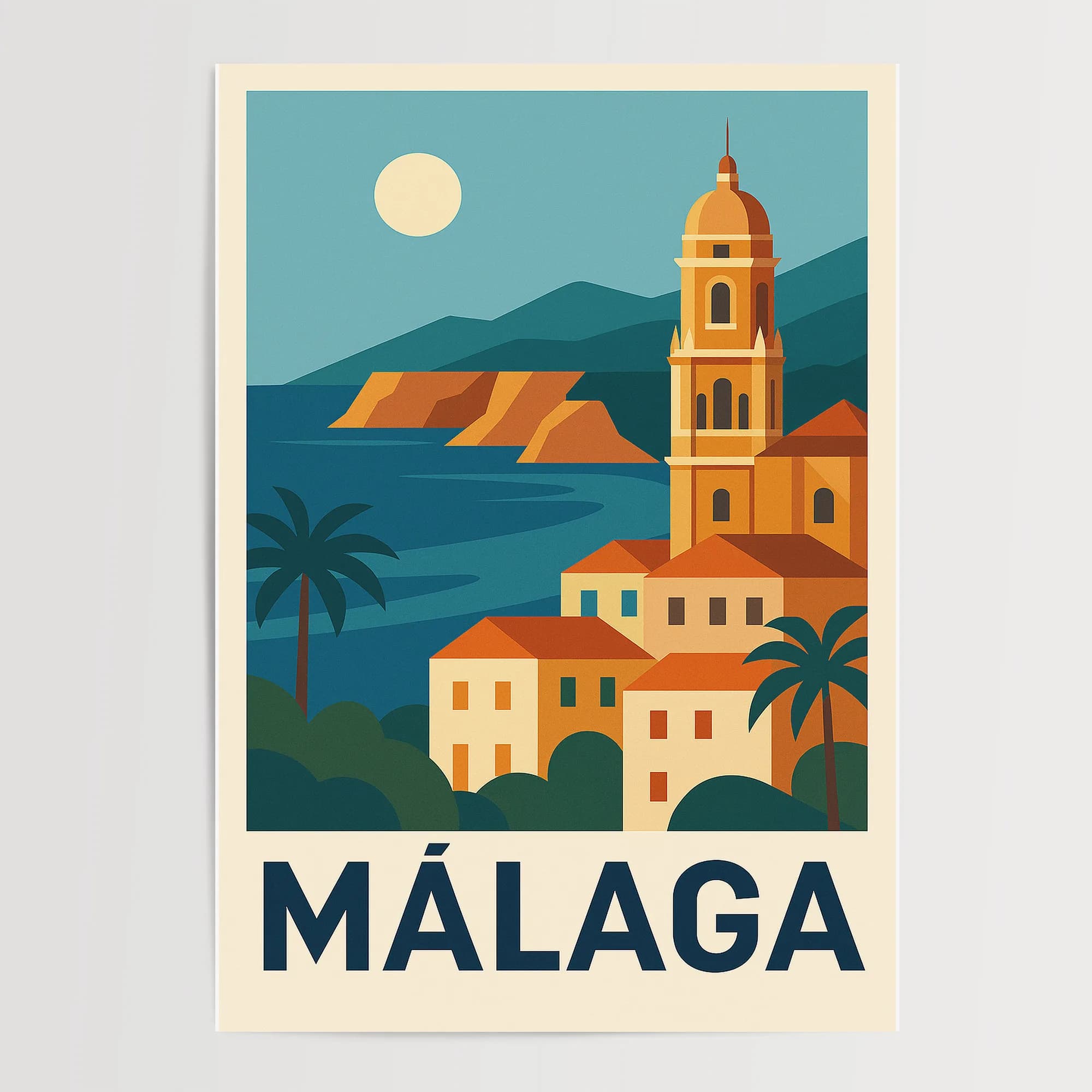 Malaga graphic print