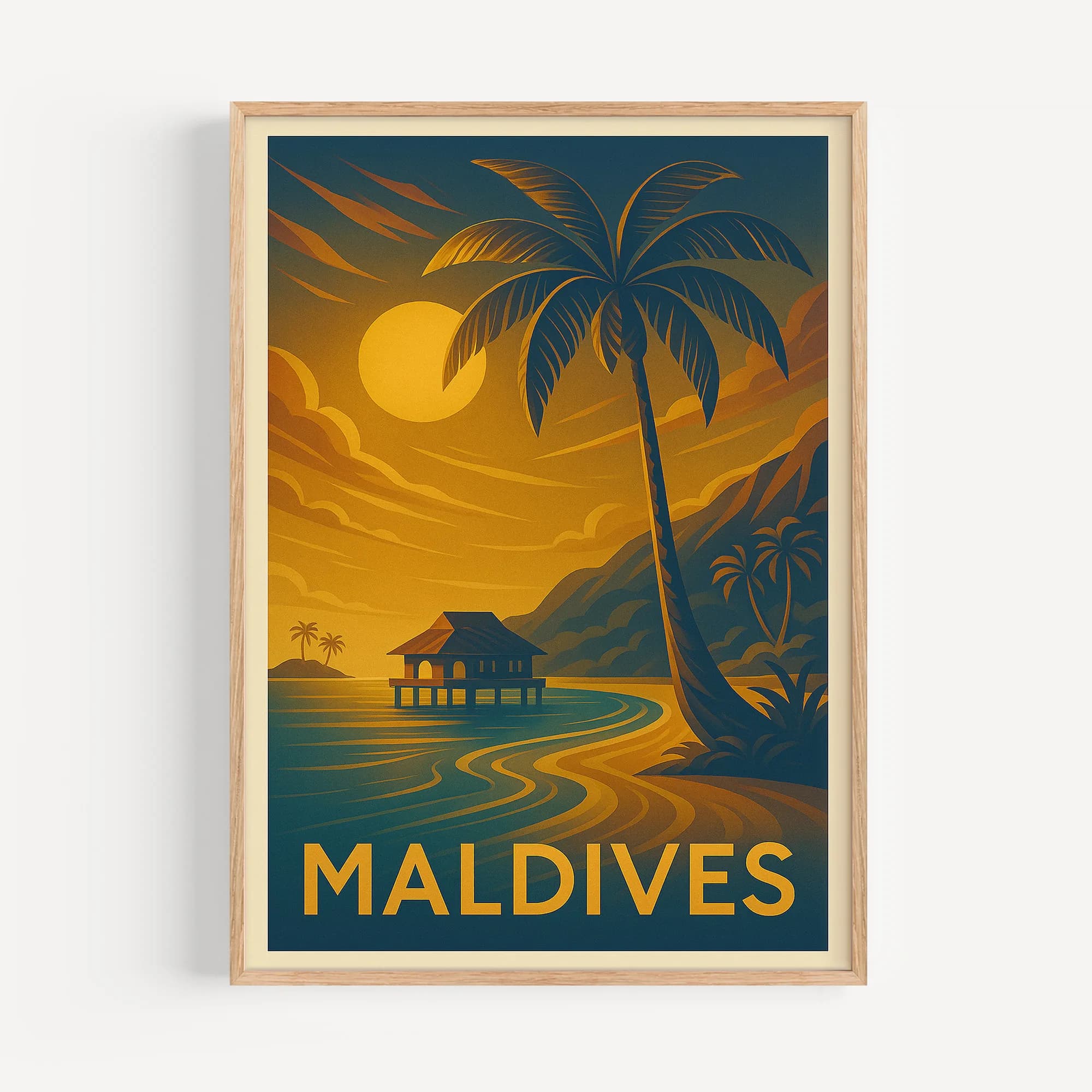 Maldives graphic print