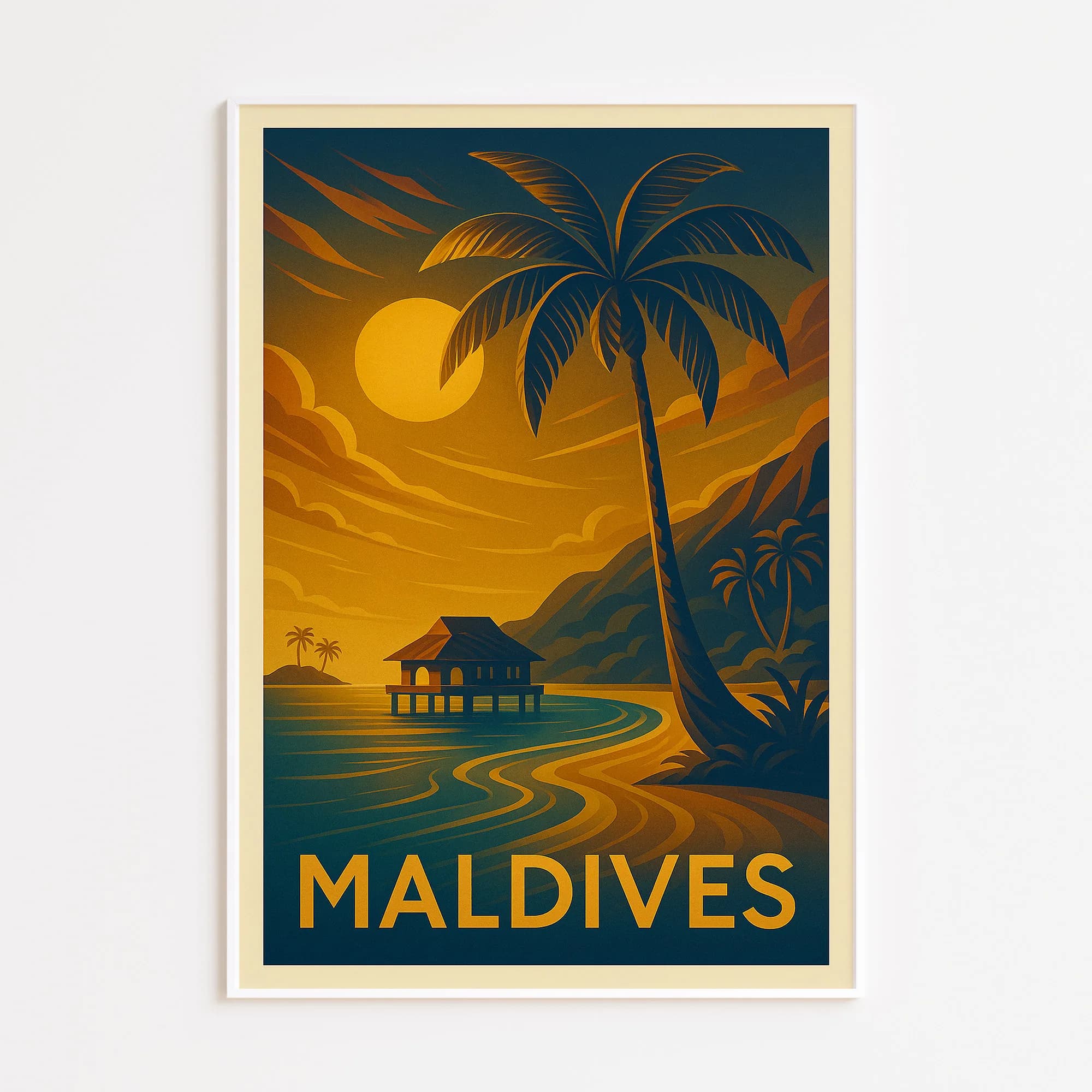 Maldives graphic print