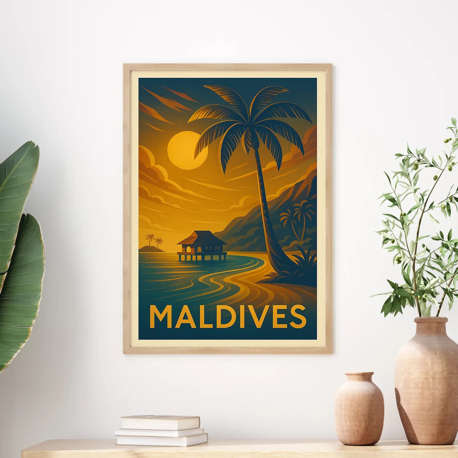 Maldives graphic print