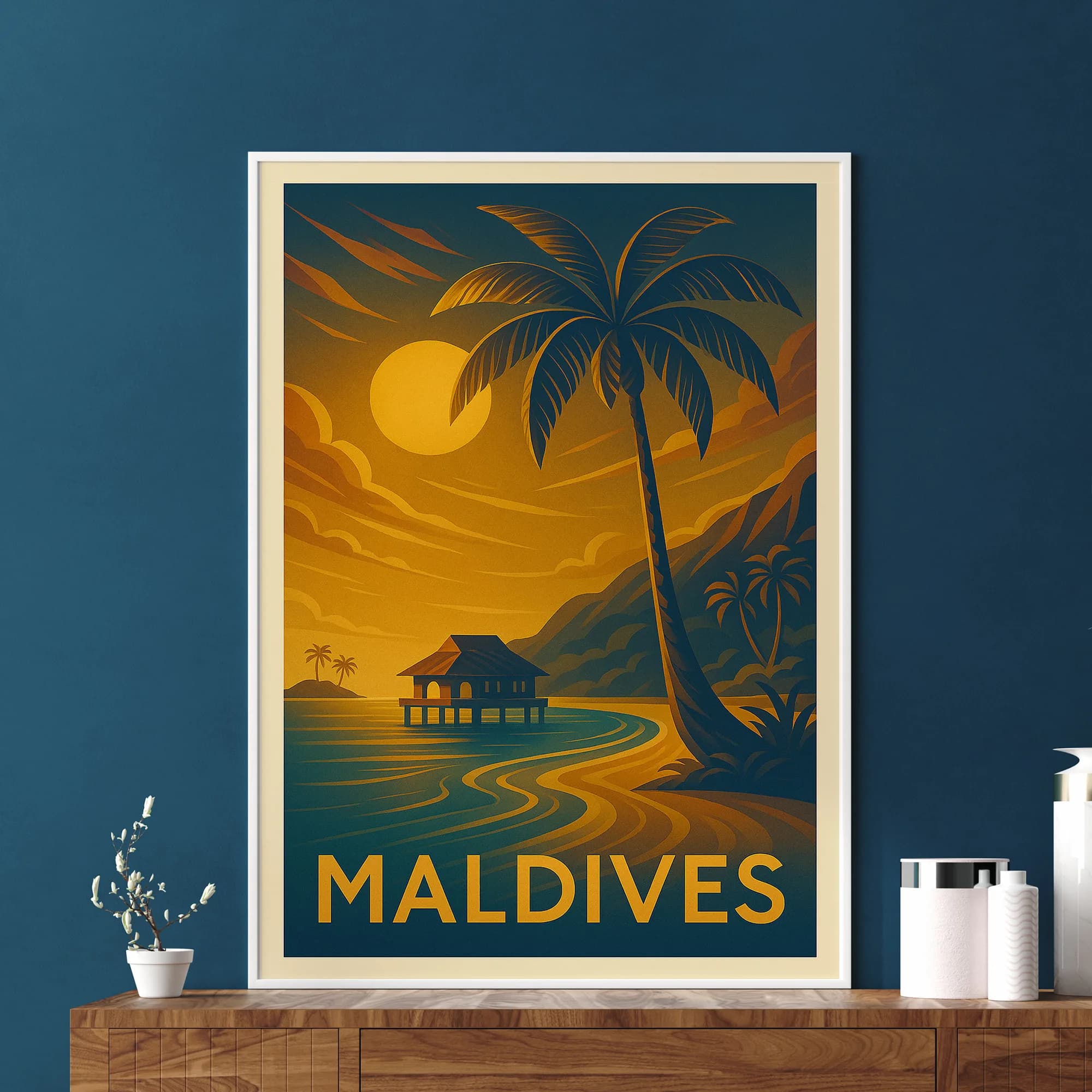 Maldives graphic print