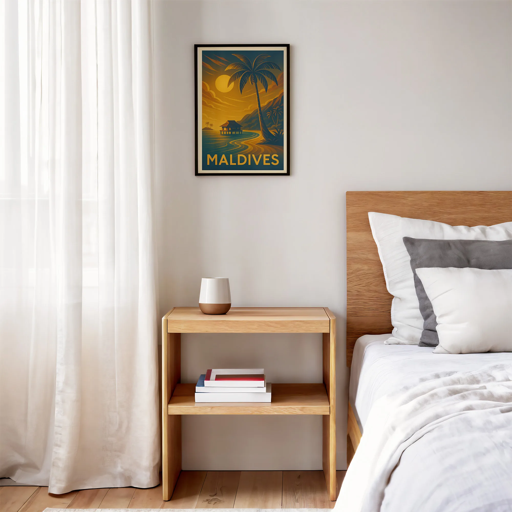 Maldives graphic print