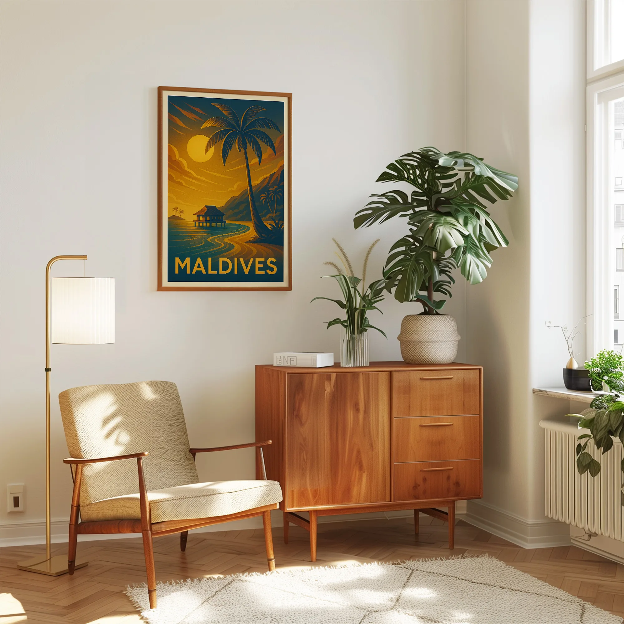 Maldives graphic print