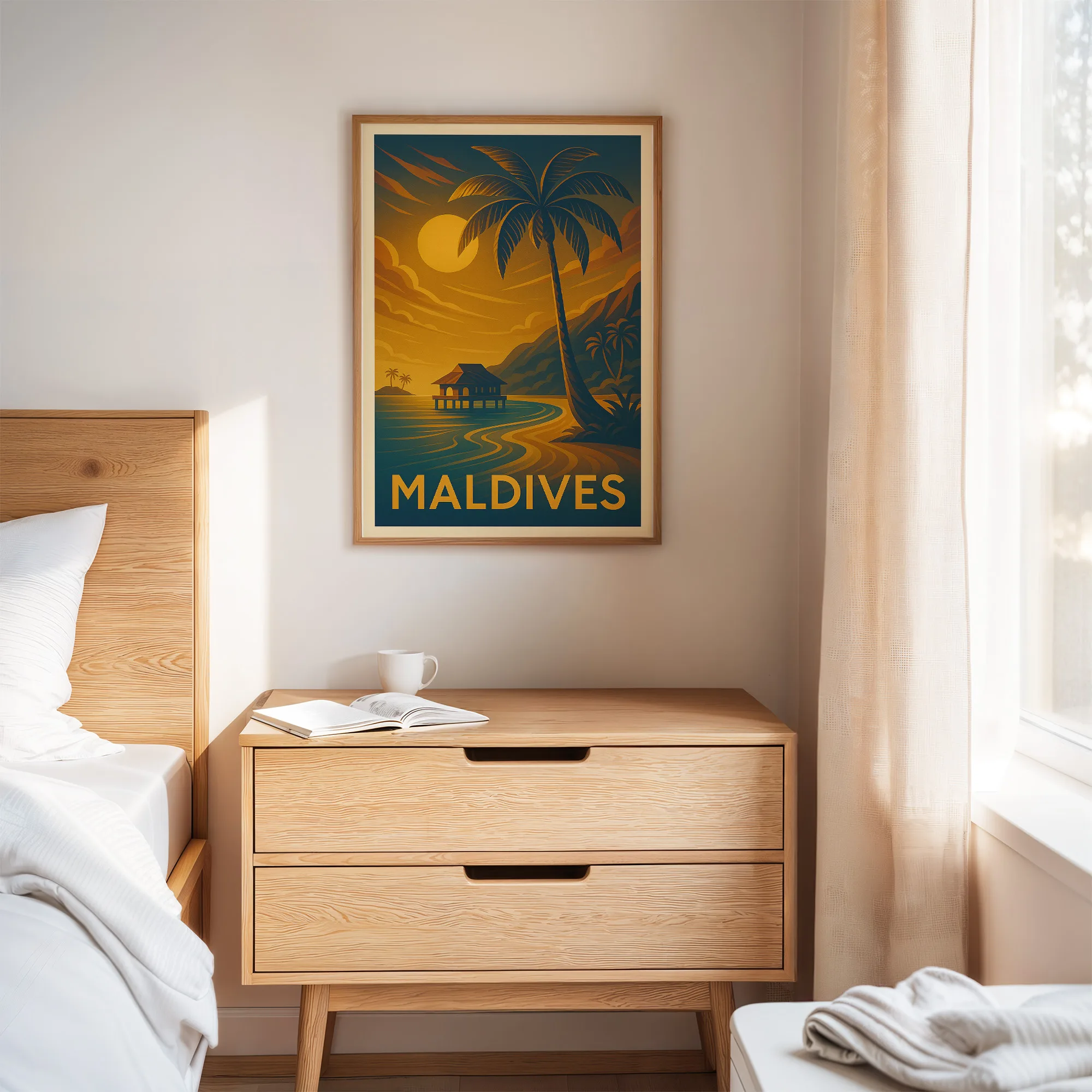 Maldives graphic print